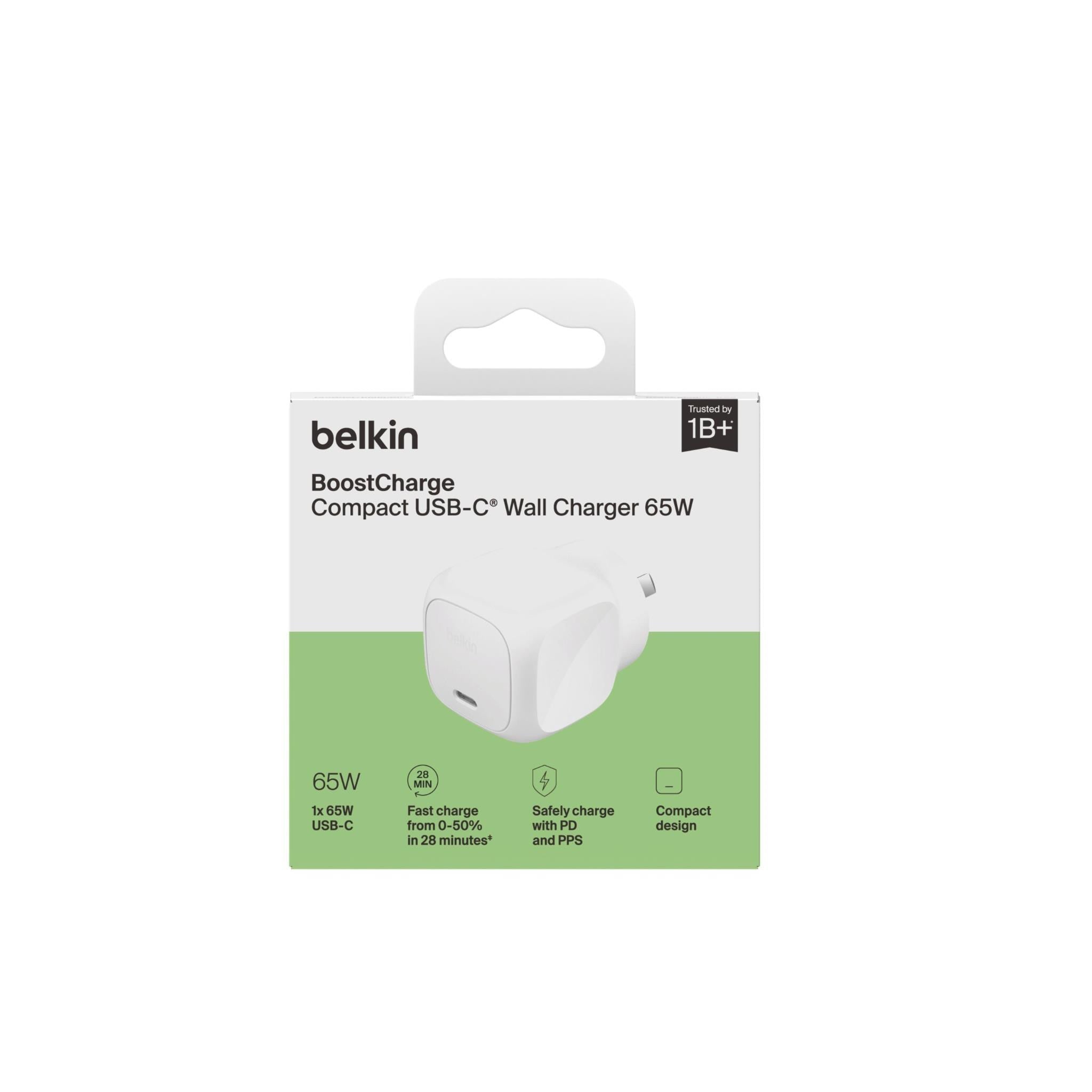 Belkin BoostCharge Compact USB-C 65W Wall Charger