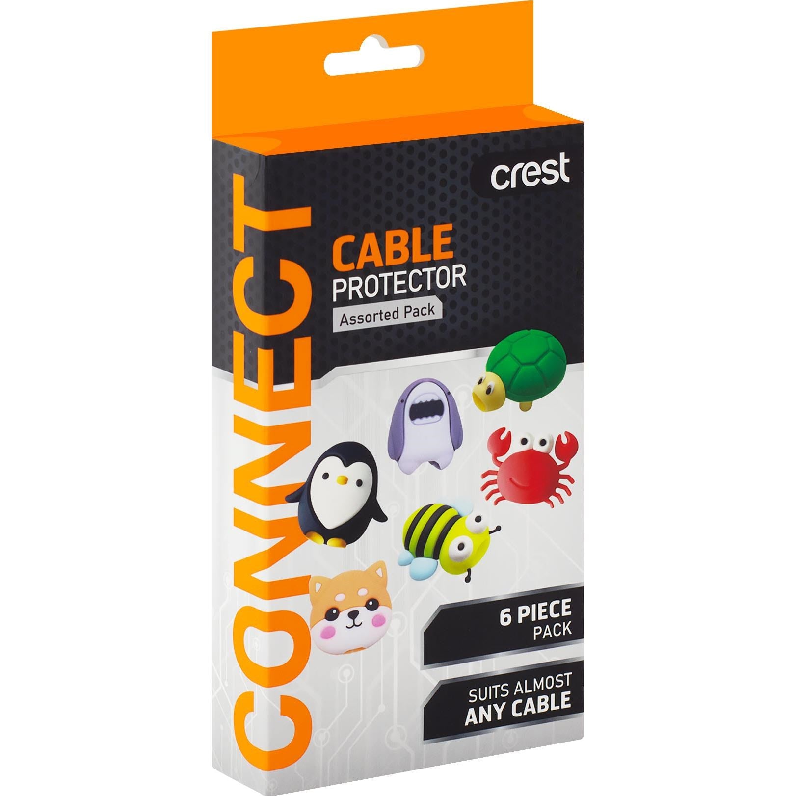 Crest Cable Protectors Novelty Animals (Assorted 6pc)