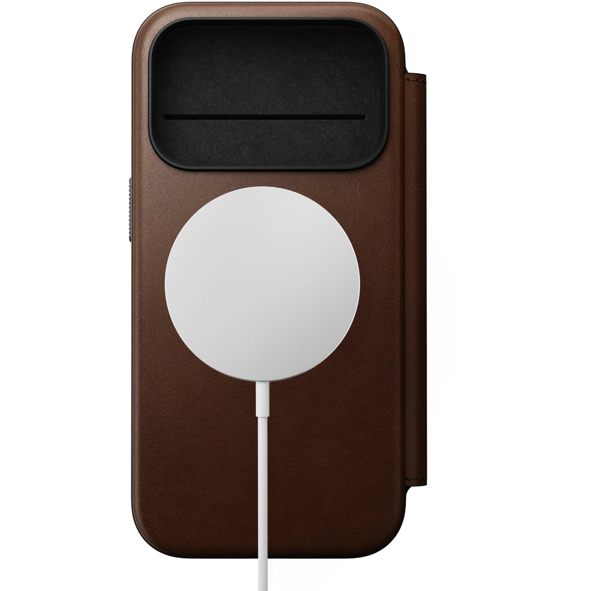 NOMAD Modern Ecco Leather Case for iPhone 17 Pro (Brown)