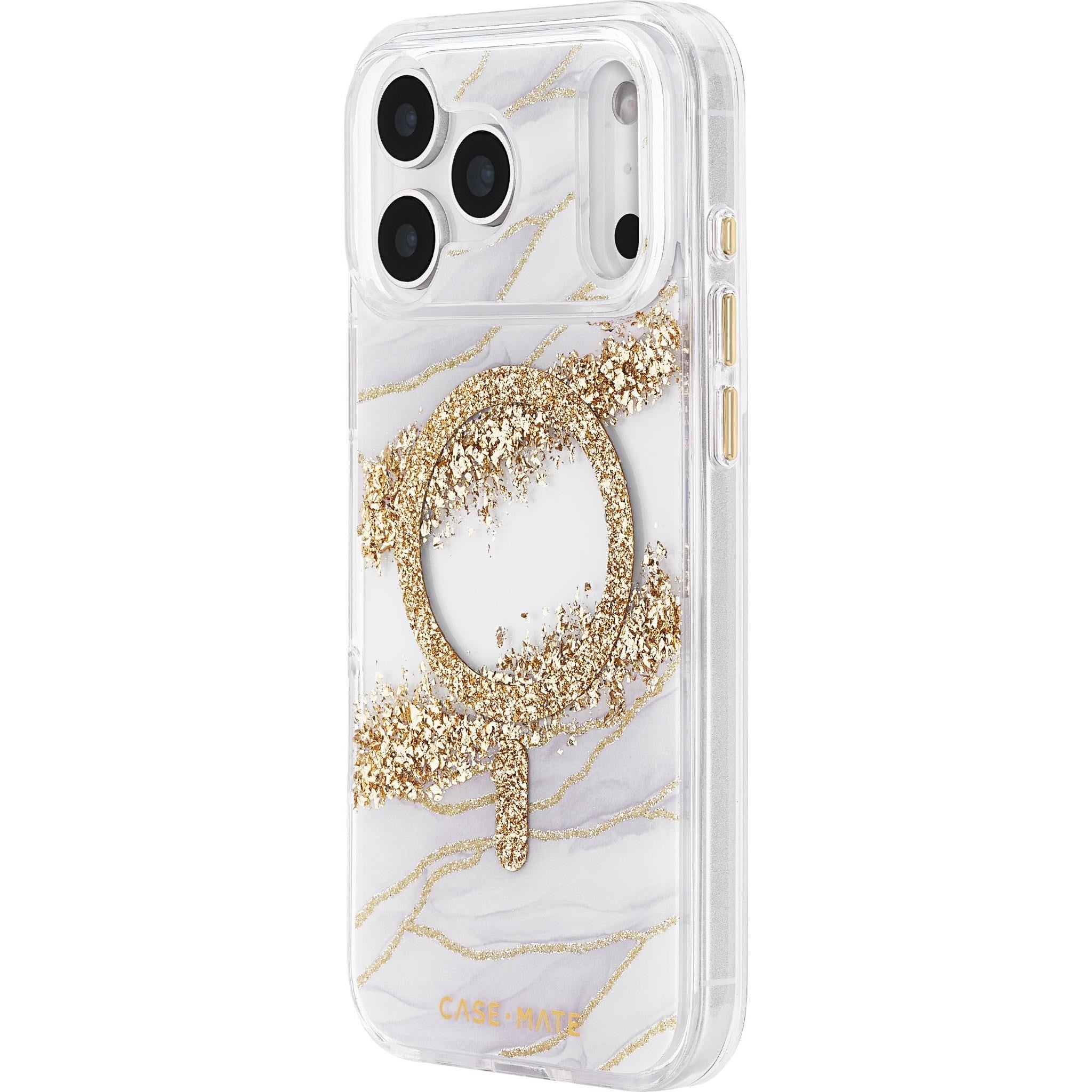 Case-Mate Karat Granite MagSafe Case for iPhone 17 Pro Max (Gold)