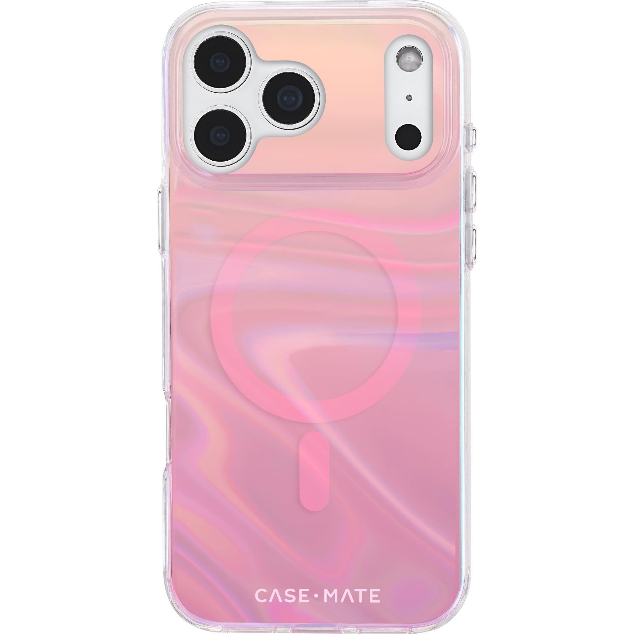 Case-Mate Peach Bubble MagSafe Case for iPhone 17 Pro Max (Iridescent)