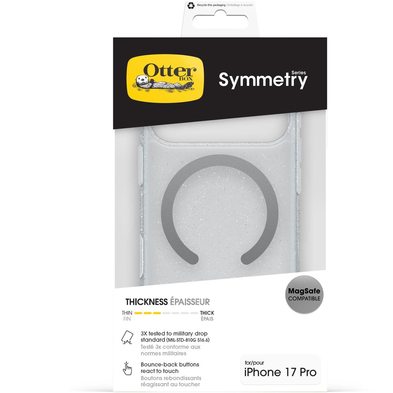 Otterbox Symmetry MagSafe Case & Cam Controle for iPhone 17 Pro (Stardust)