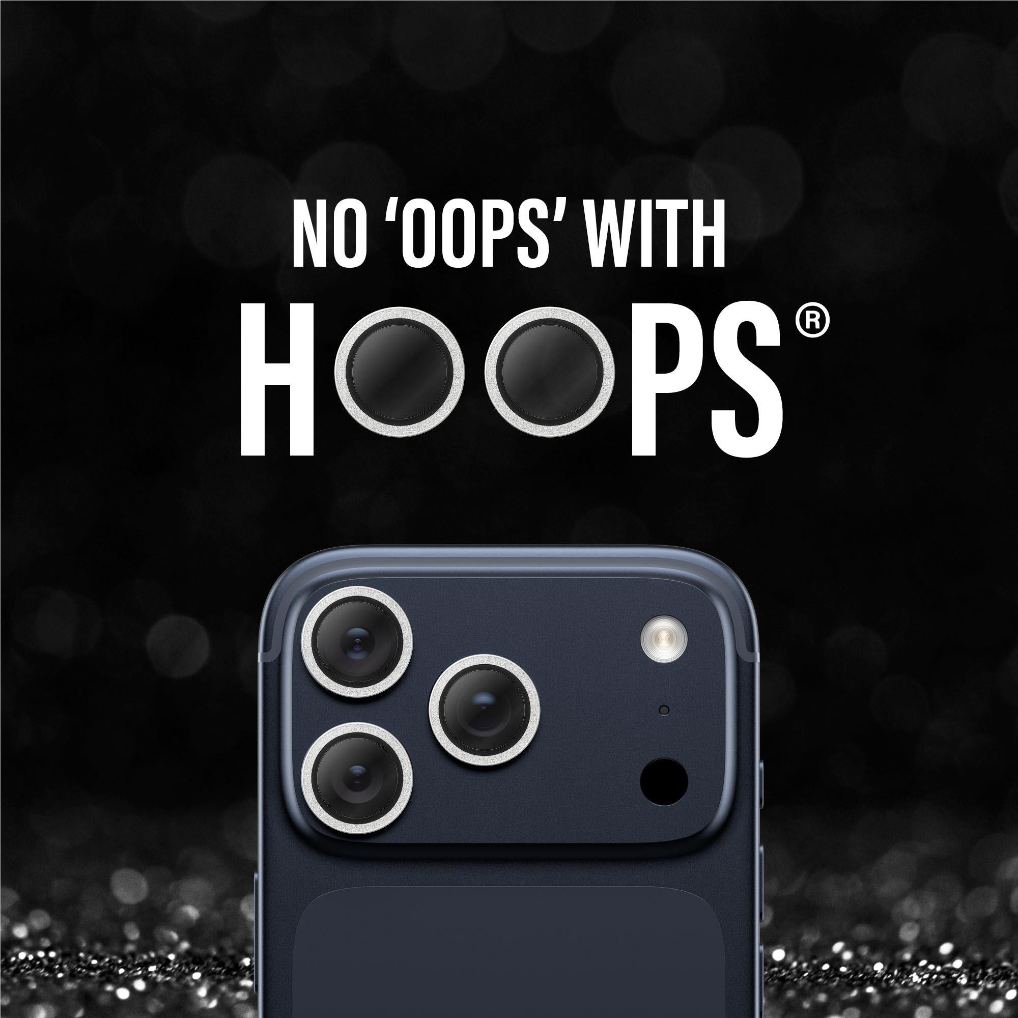PanzerGlass Hoops Lens Protector for iPhone 17 Pro/17 Pro Max (Glitter Silver)