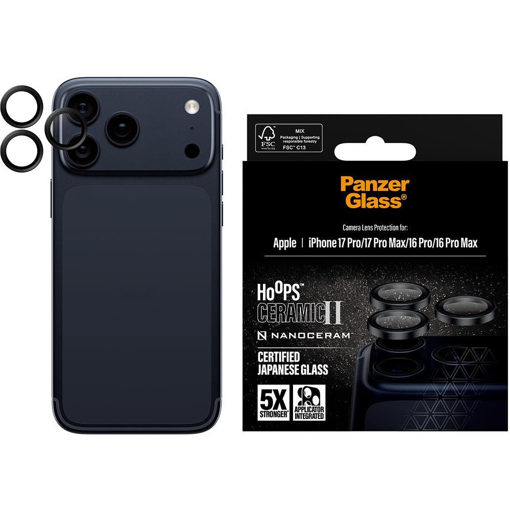 PanzerGlass Hoops Ceramic Lens Protector for iPhone 17 Pro/17 Pro Max