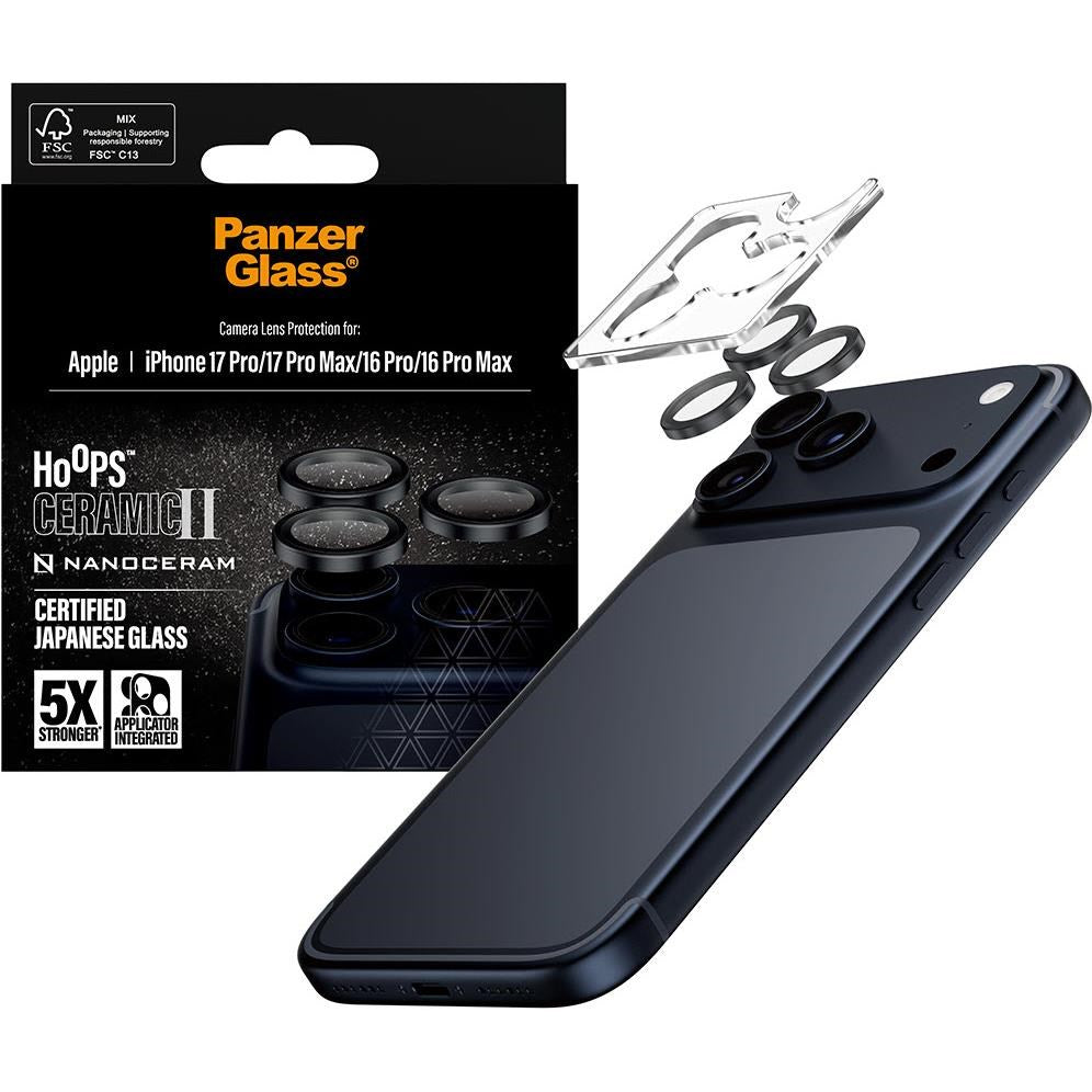 PanzerGlass Hoops Ceramic Lens Protector for iPhone 17 Pro/17 Pro Max