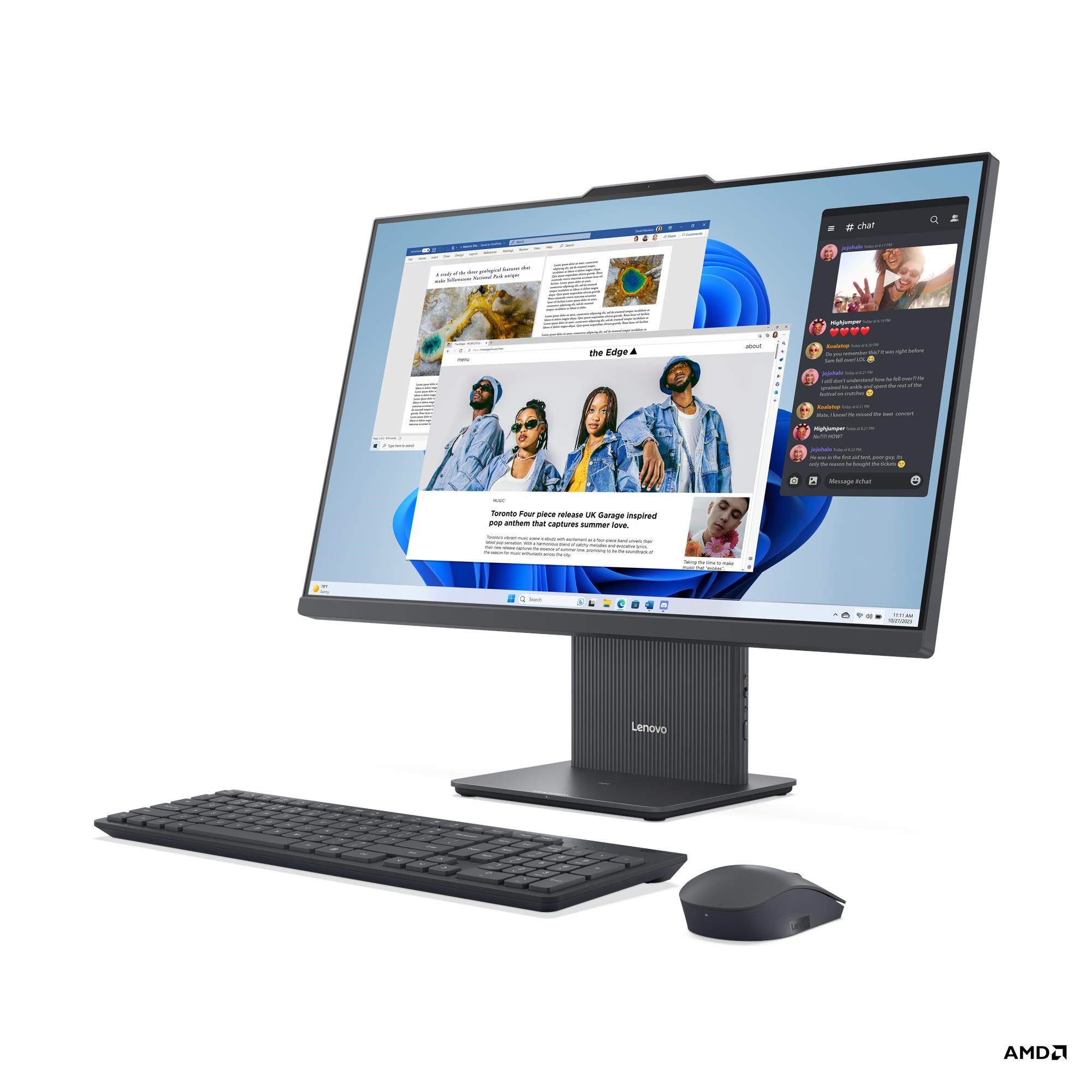 Lenovo IdeaCentre AIO 27' Full HD All-in-One Copilot+ AI PC (Ryzen AI 7)[1TB]