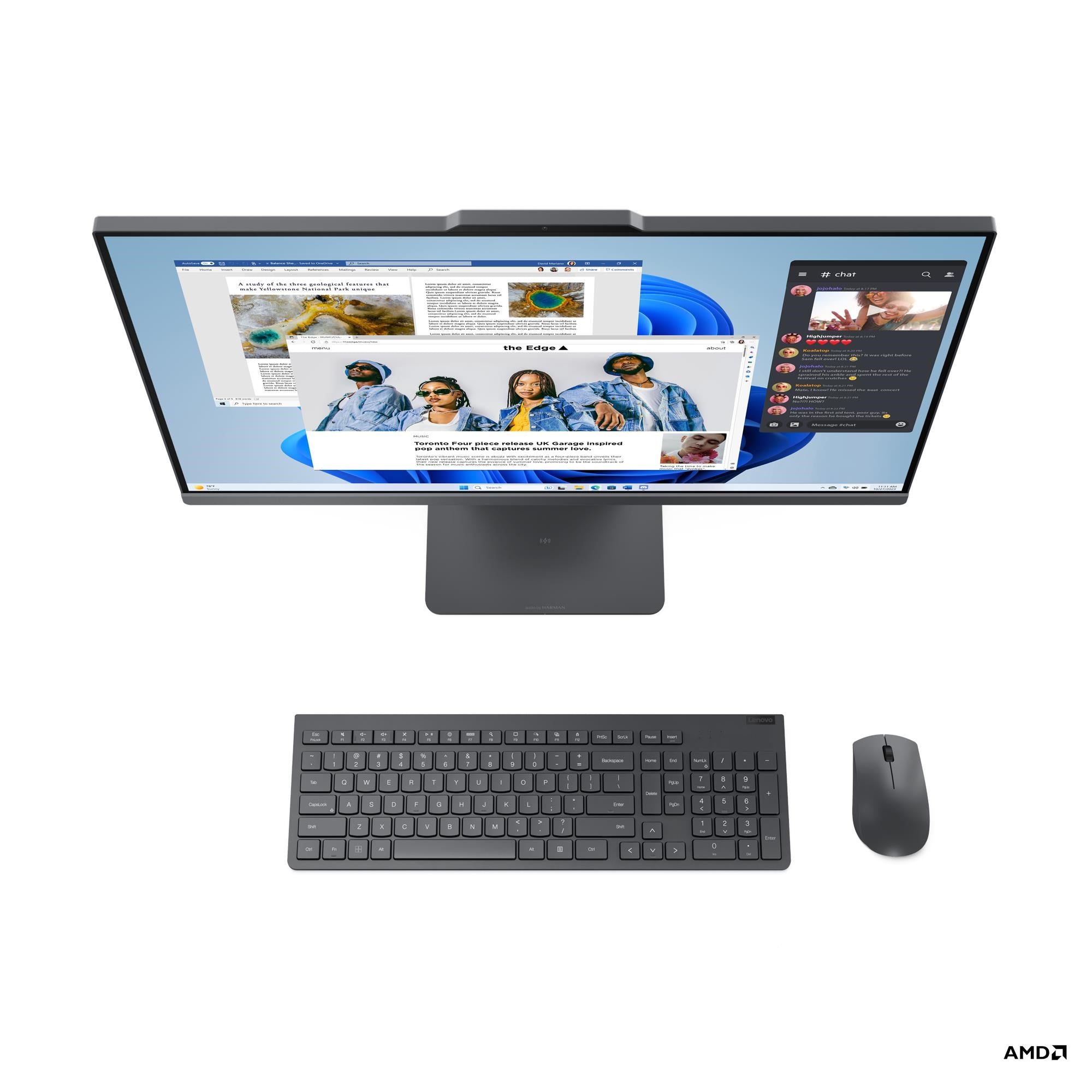 Lenovo IdeaCentre AIO 27' Full HD All-in-One Copilot+ AI PC (Ryzen AI 7)[1TB]