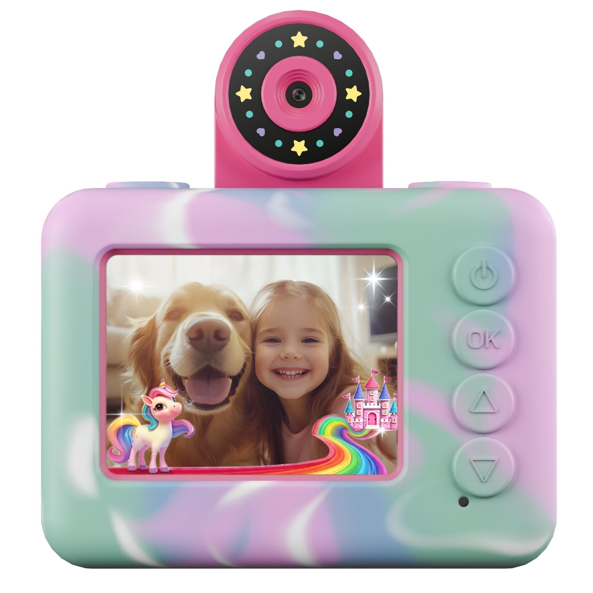 Pixbee PixPlay Gen2 Kids Digital Camera (Rainbow Ice Cream)