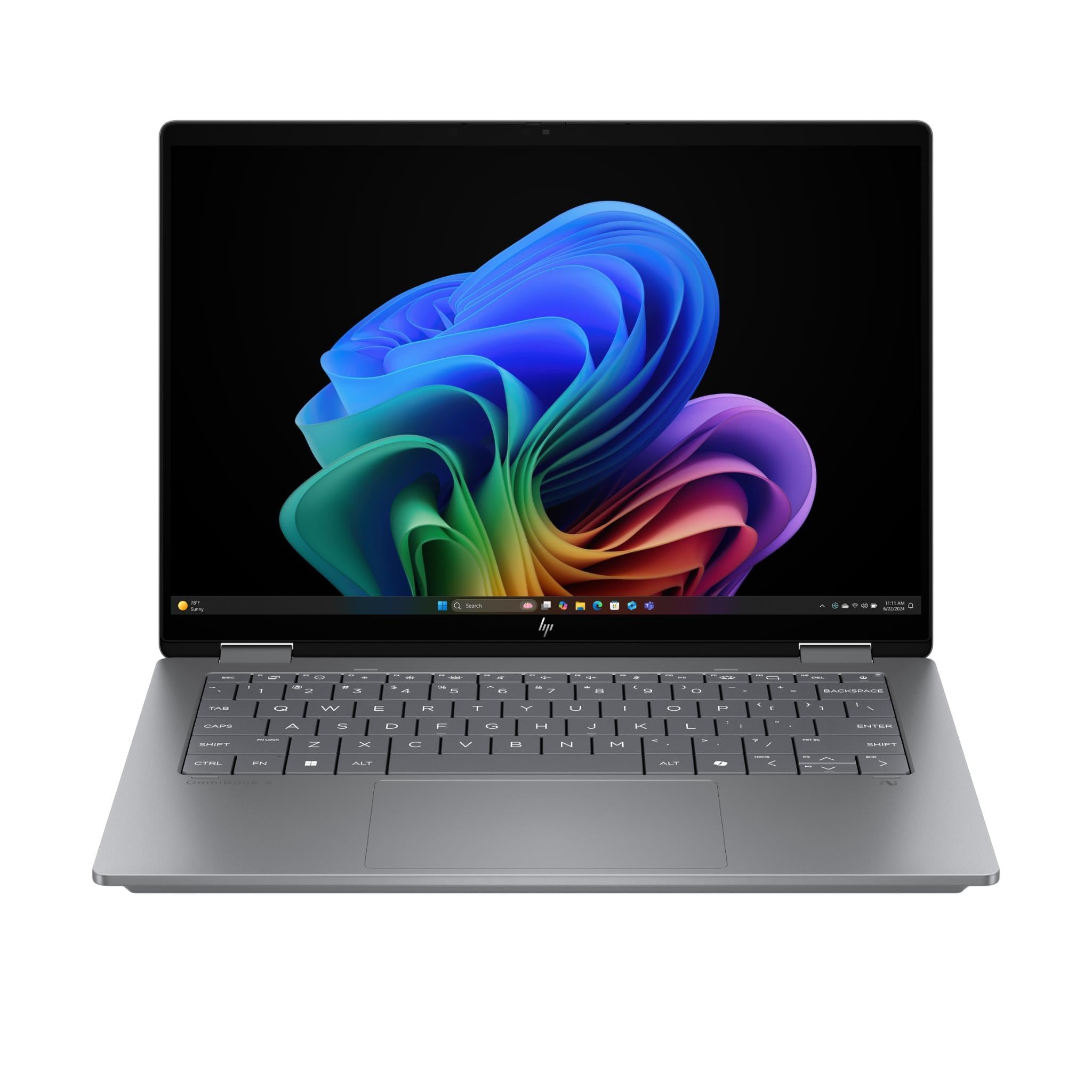 HP OmniBook X Flip WUXGA 2-in-1 AI OLED Laptop (Intel Core Ultra 5)[512GB/Silver]