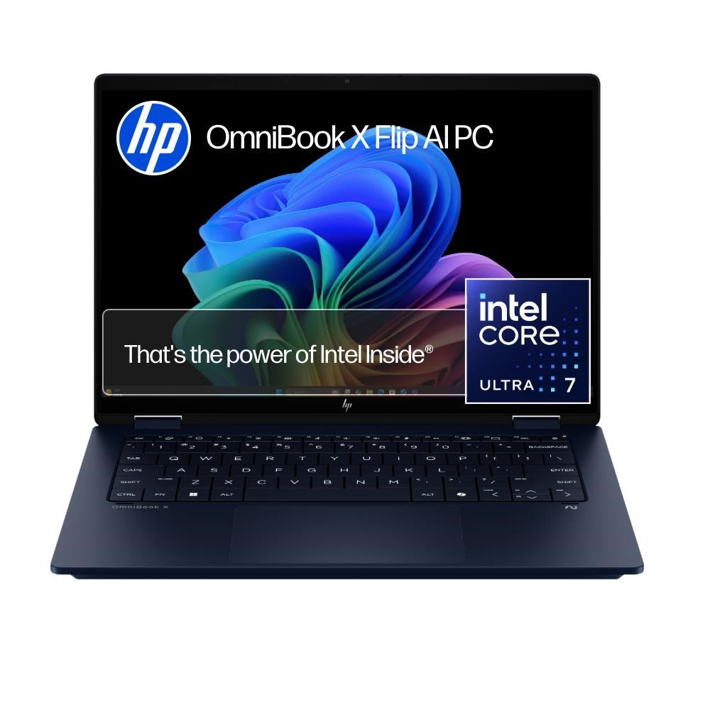 HP OmniBook X Flip 14" WUXGA 2-in-1 OLED AI PC Laptop (Intel Core Ultra 7-258V)[512GB/Blue]