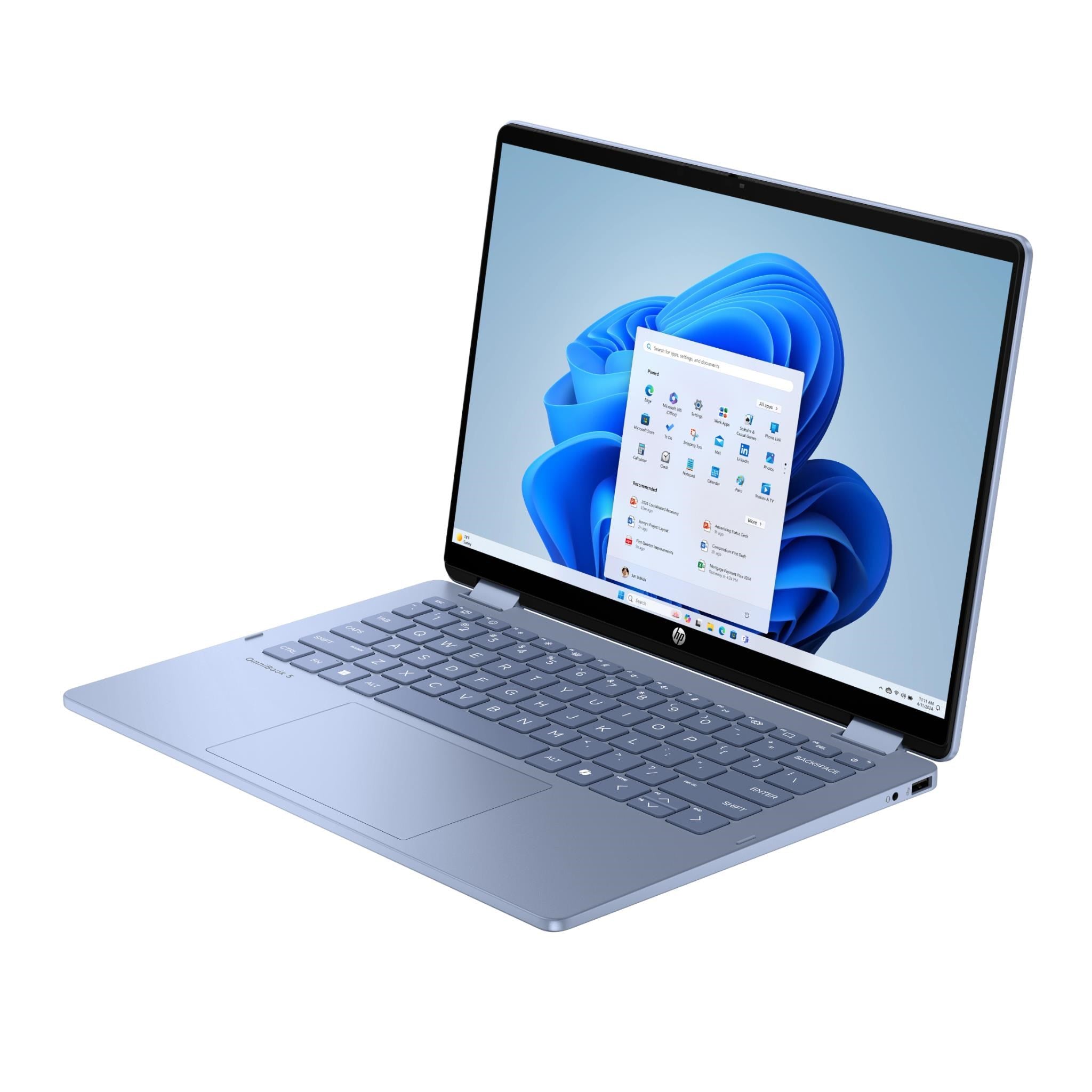HP OmniBook 5 Flip 14' WUXGA 2-In-1 OLED AI PC Laptop (Intel Core Ultra 5 - 322)[512GB/Sky Blue]