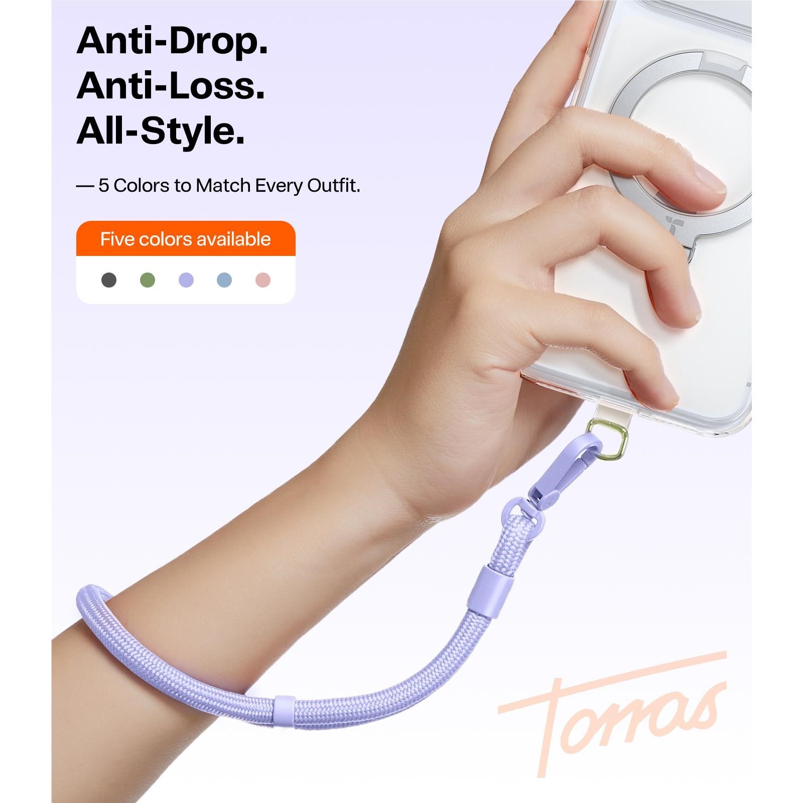 Torras LoopGo Flex Wrist Phone Lanyard (Purple)