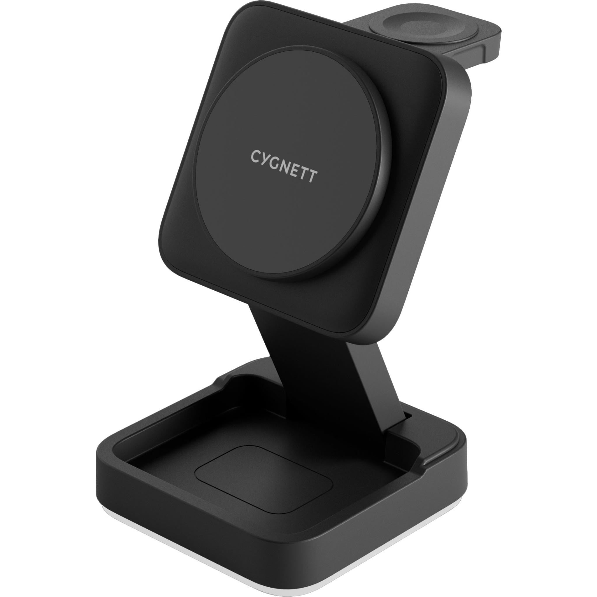 Cygnett Charge and Connect 3-in-1 Wireless Charger with Night Light