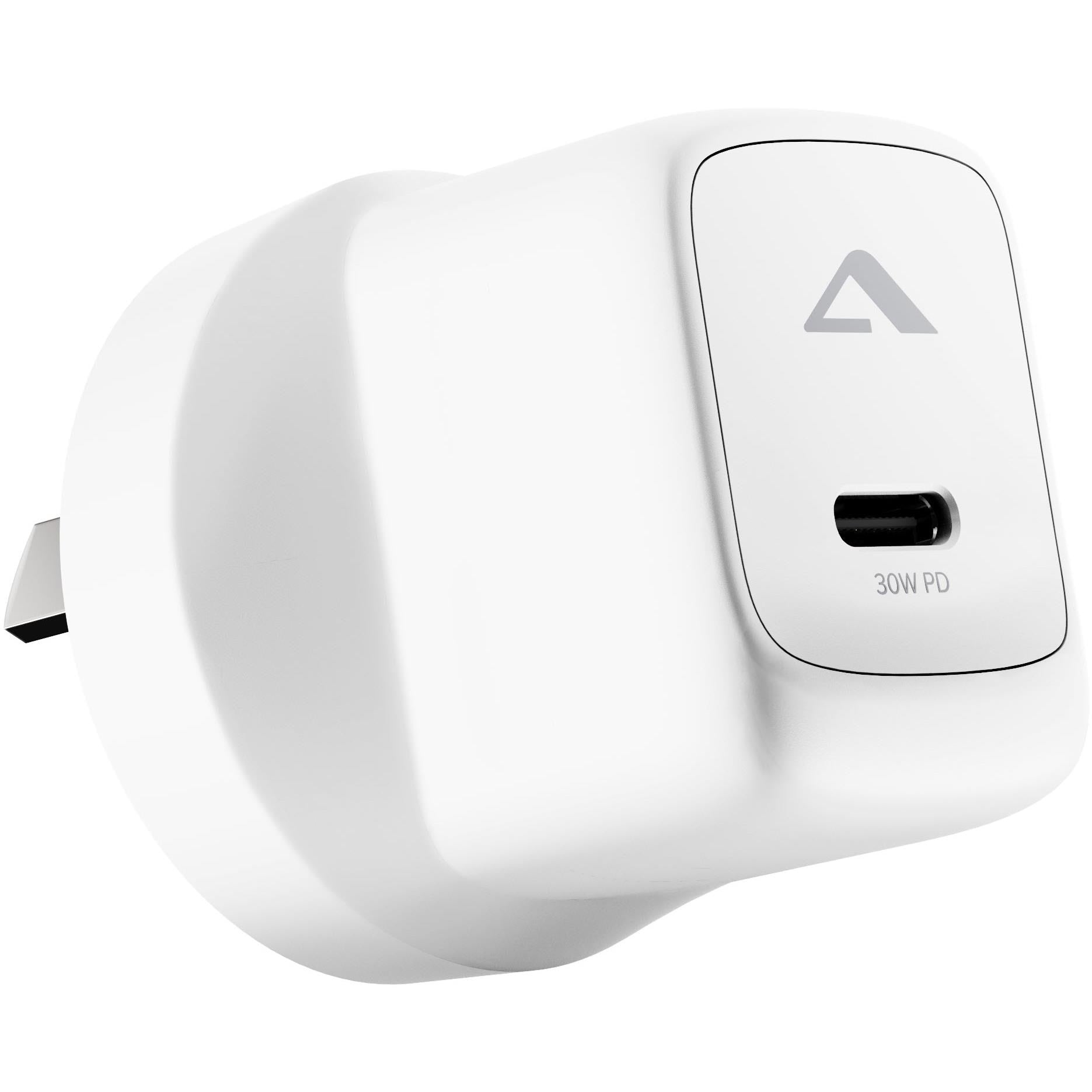 Alogic Rapid Power 30W USB-C Mini GaN Wall Charger (White)