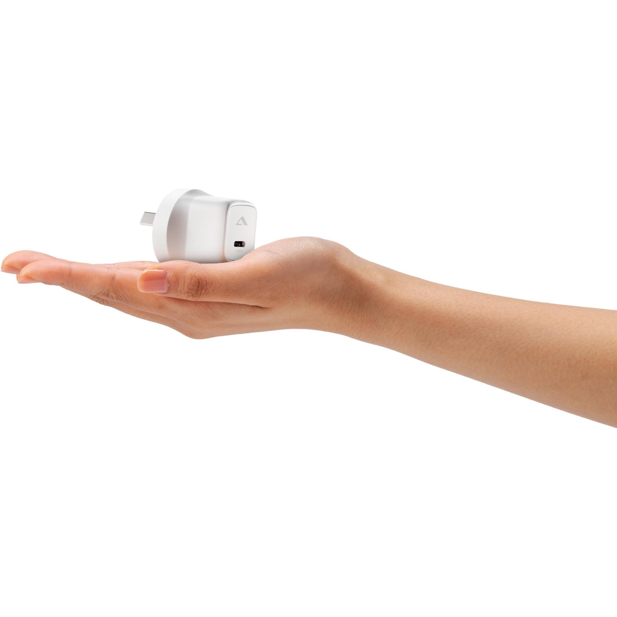 Alogic Rapid Power 30W USB-C Mini GaN Wall Charger (White)