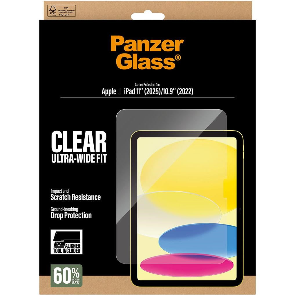 PanzerGlass Ultra-Wide Fit Screen Protector with Fast Fit Tool for iPad A16/10.9' 10th Gen