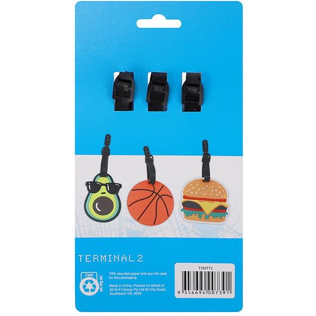 Terminal 2 Novelty Travel Tags 3 Pack (Cool)