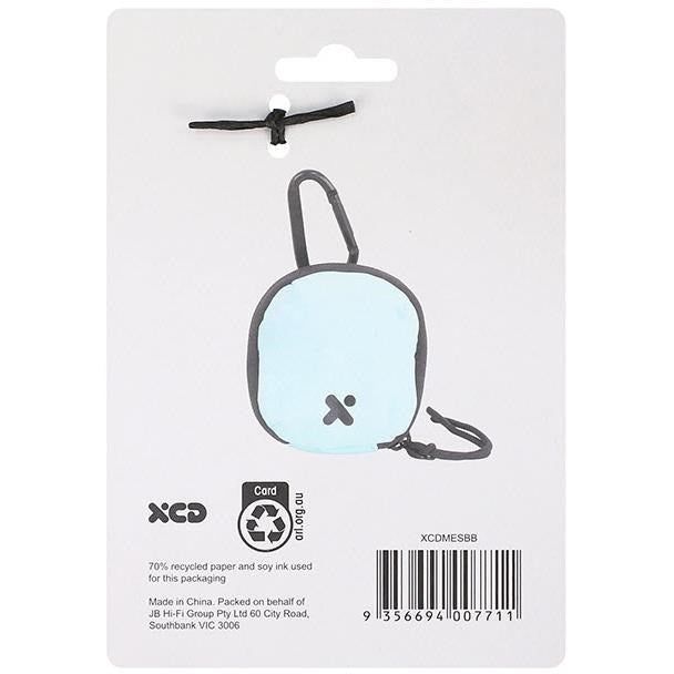 XCD Earbud and Accessory Soft Case with Clip (Blue)