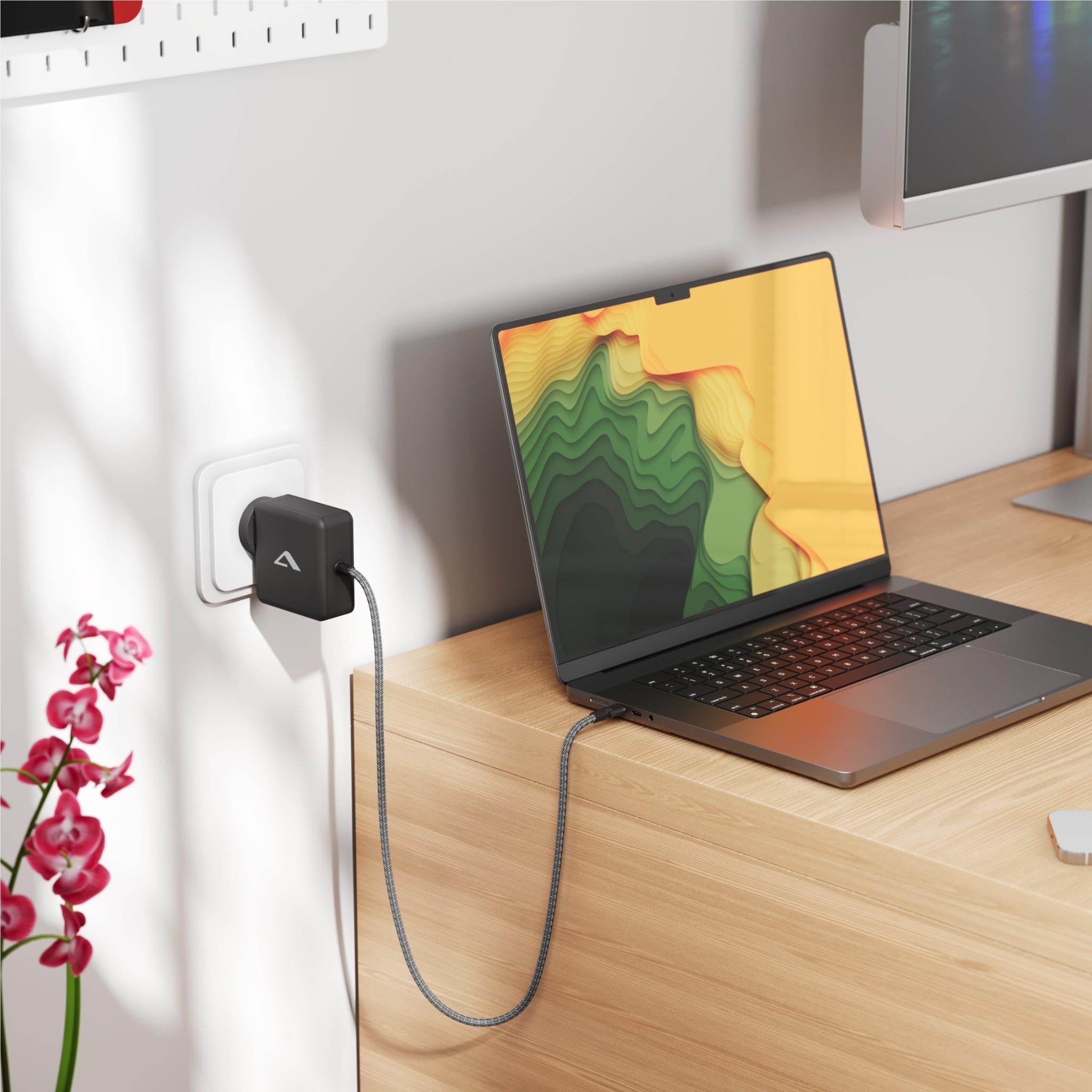 Alogic Rapid Power100W Wall GaN USB-C Fixed Charger (Black)
