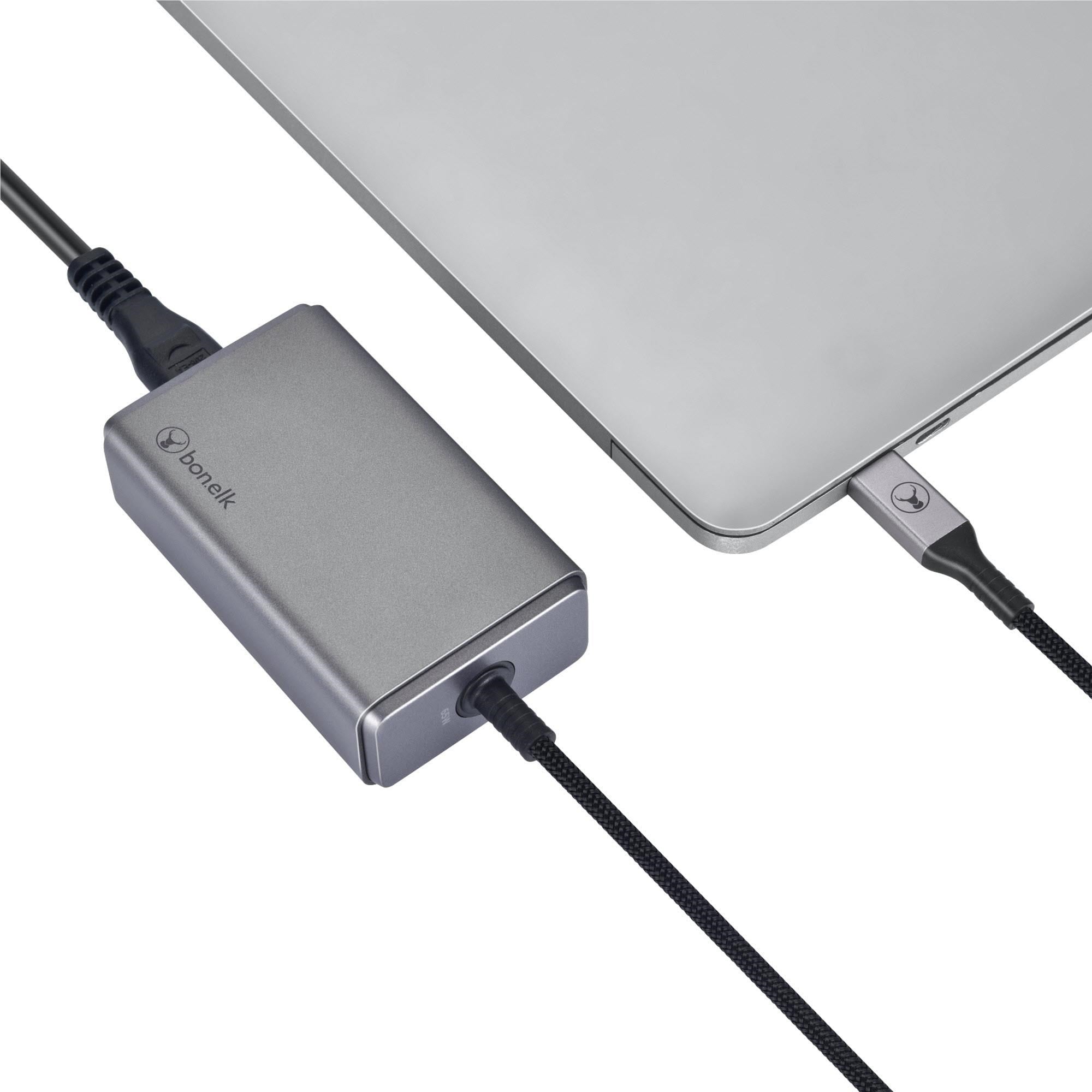 Bonelk 65W GaN Laptop Charger (Space Grey)