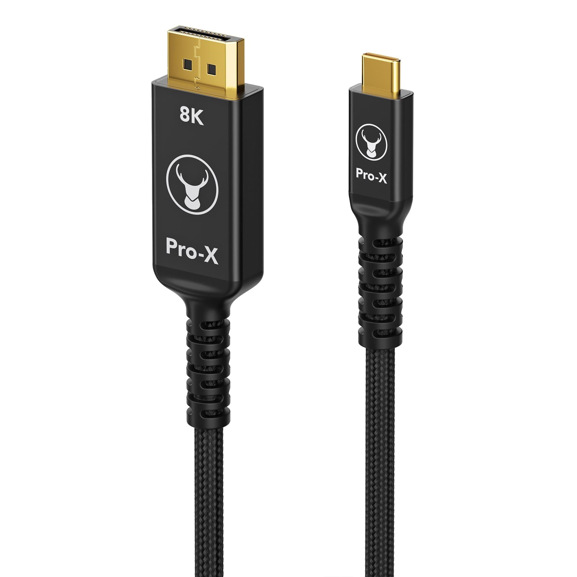 Bonelk Pro-X Long-Life USB-C to DisplayPort Cable, 8k 60Hz 1.5 (Black)