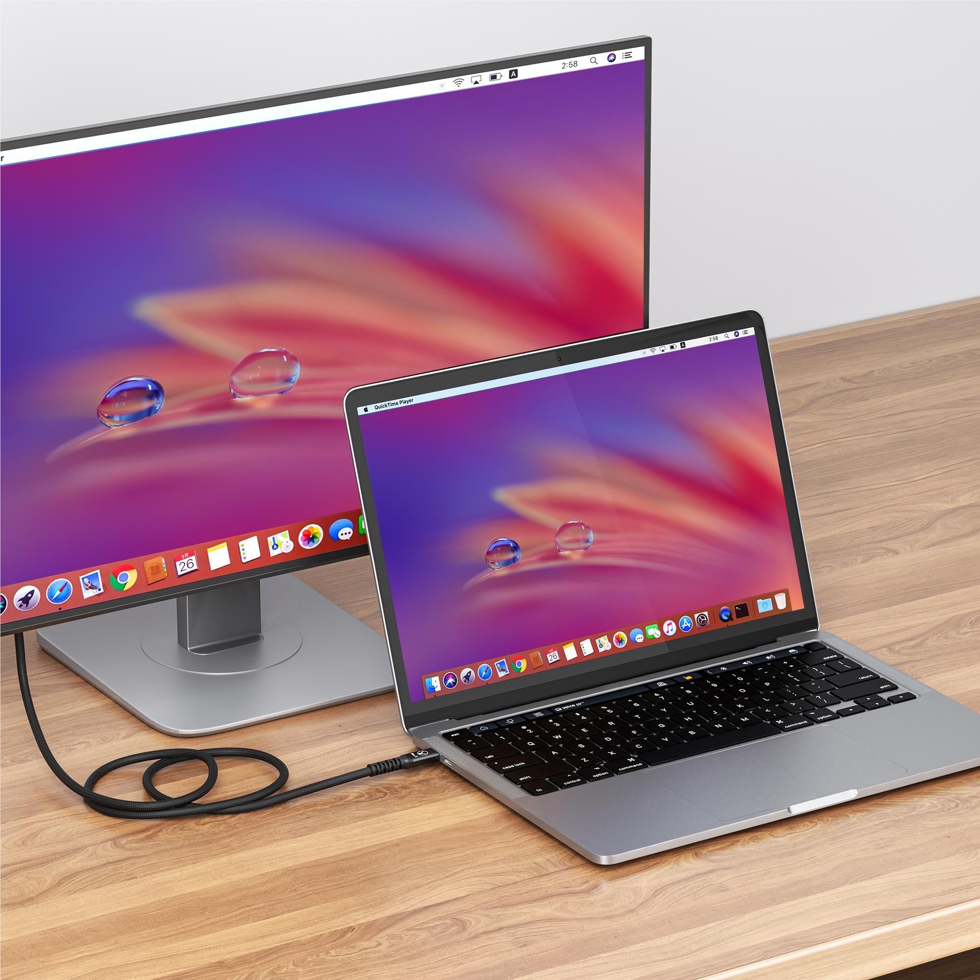 Bonelk Pro-X Long-Life USB-C to DisplayPort Cable, 8k 60Hz 1.5 (Black)