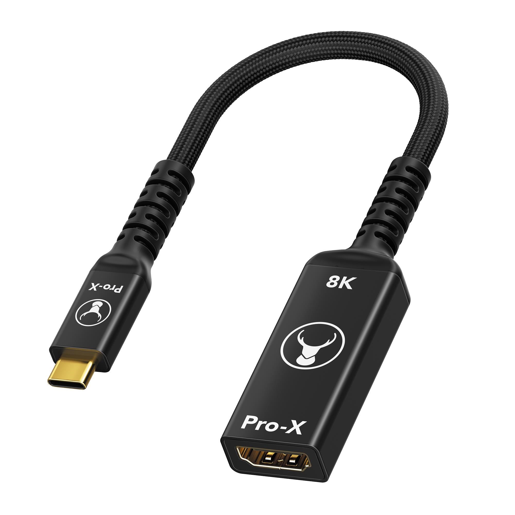 Bonelk Pro-X Long-Life USB-C to HDMI Adapter 0.15m (Black)