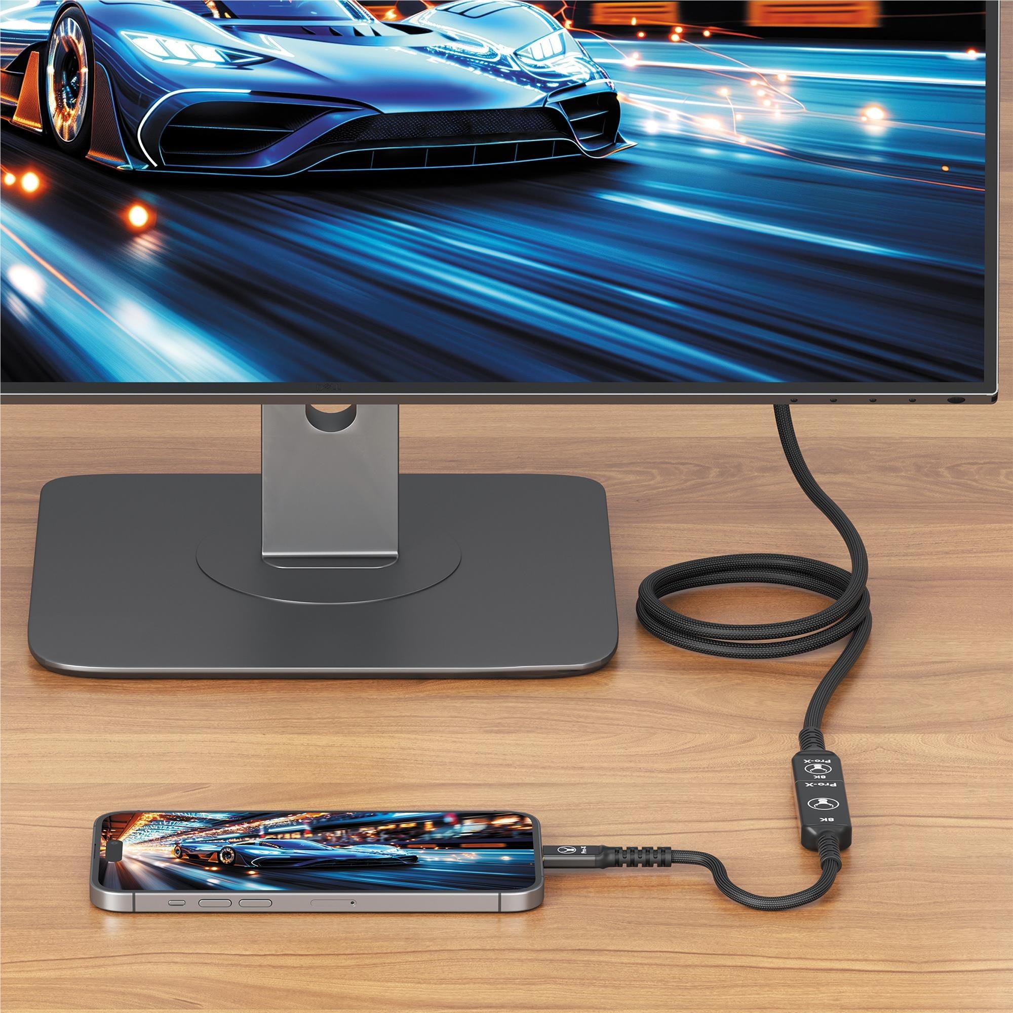 Bonelk Pro-X Long-Life USB-C to HDMI Adapter 0.15m (Black)