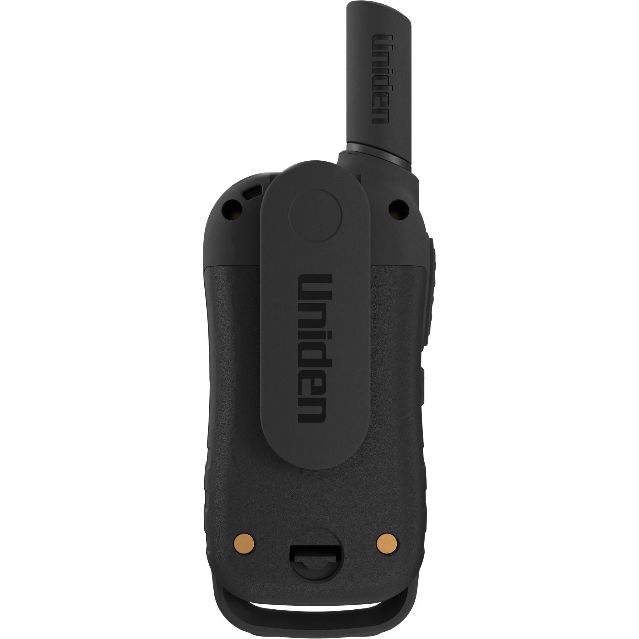 Uniden UH620 Max 2W UHF Handheld Radio with Voice Scramble (Grey) [2 Pack]