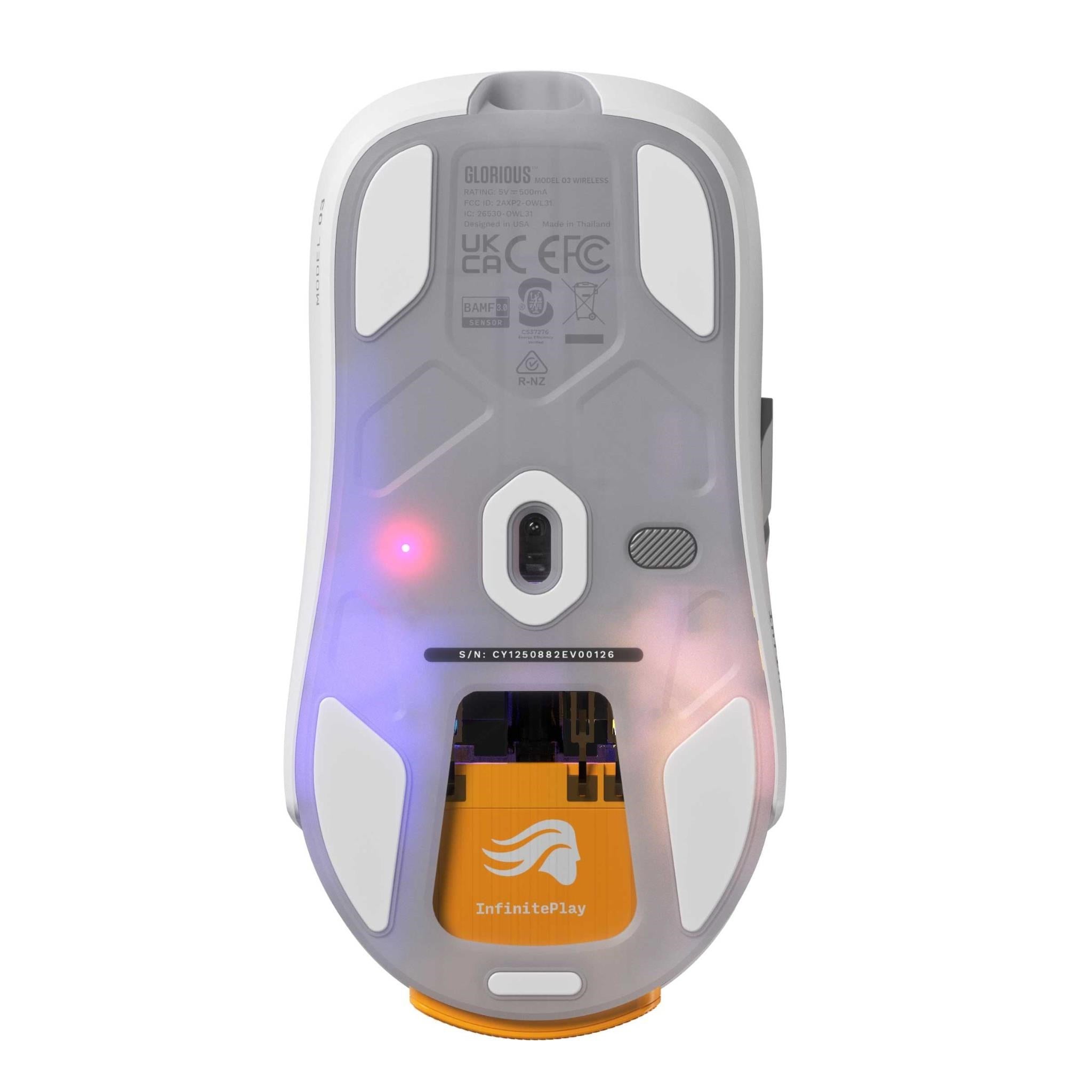 Glorious Model O3 Wireless Gaming Mouse (White)