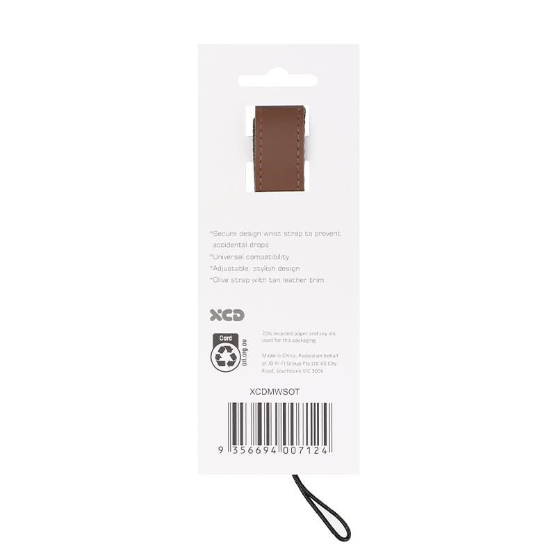 XCD Premium Camera Wrist Strap (Olive/Tan)