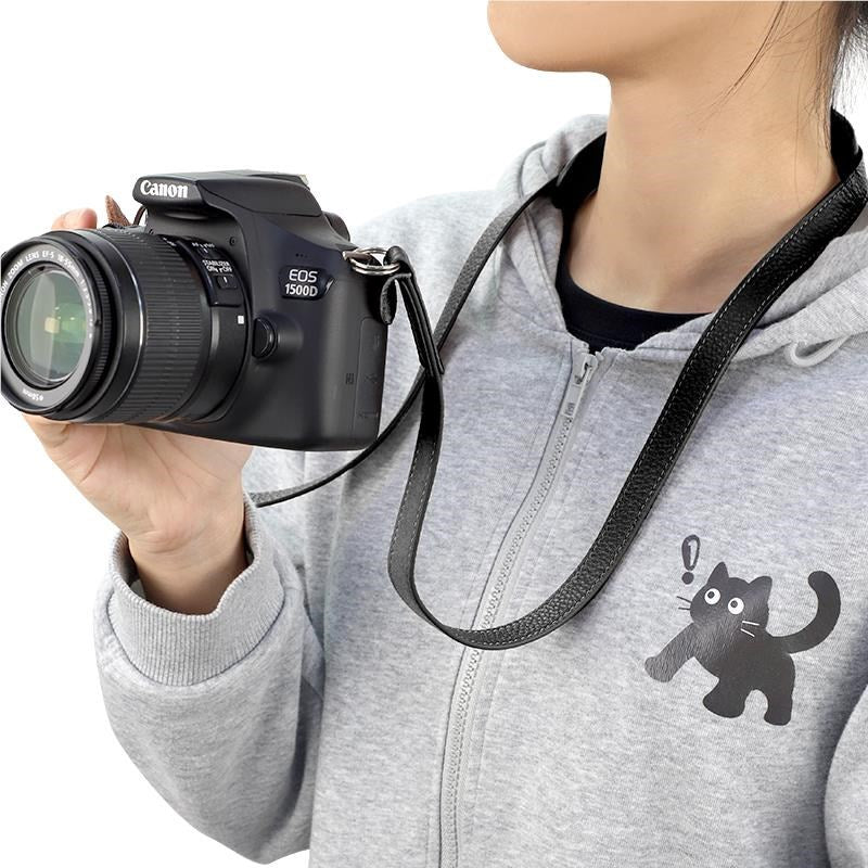 XCD Retro Leather Camera Neck Strap (Black)