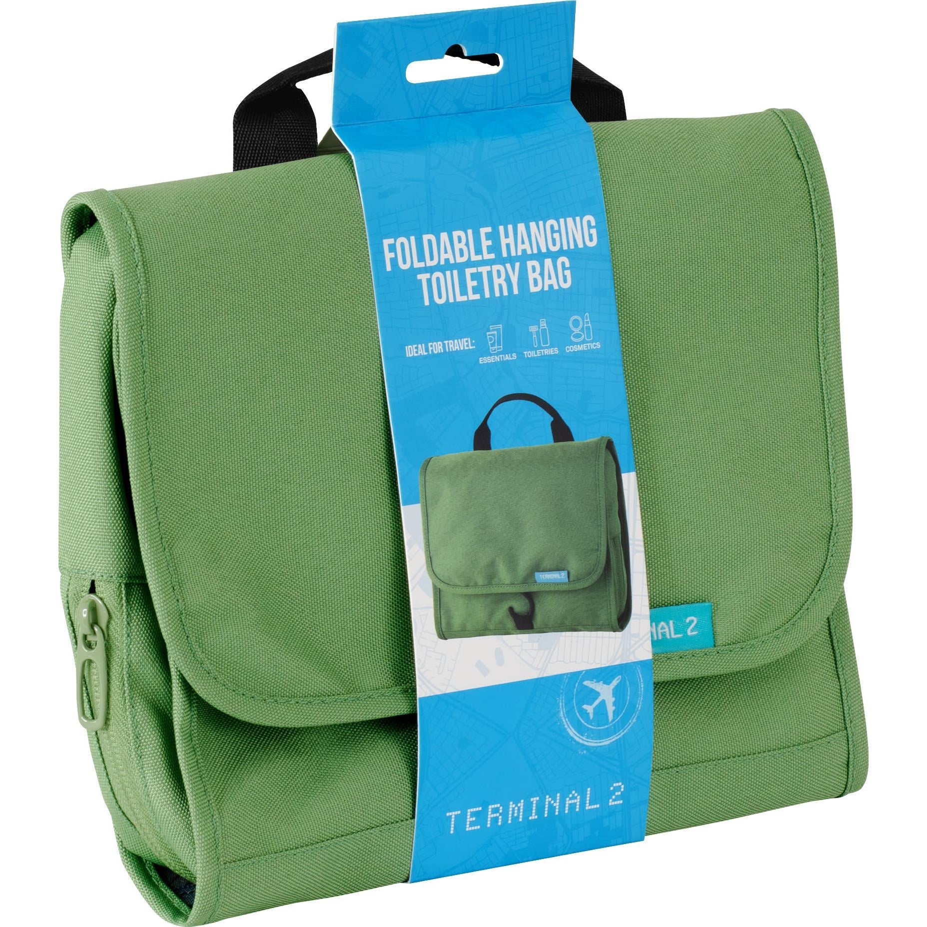 Terminal 2 Hanging Travel Organiser Bag (Green)