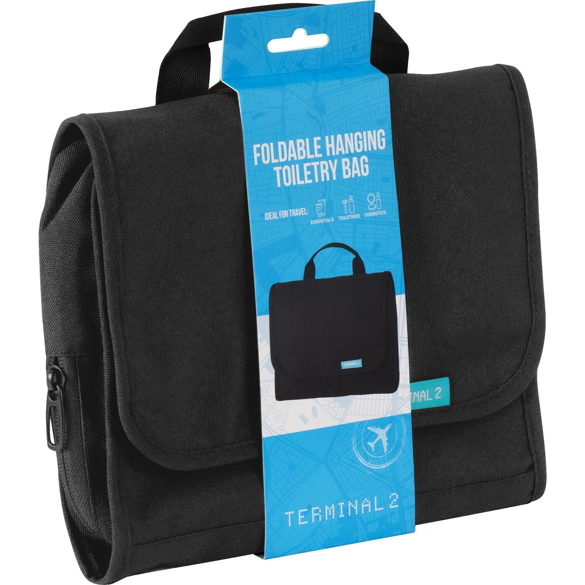 Terminal 2 Hanging Travel Organiser Bag (Black)