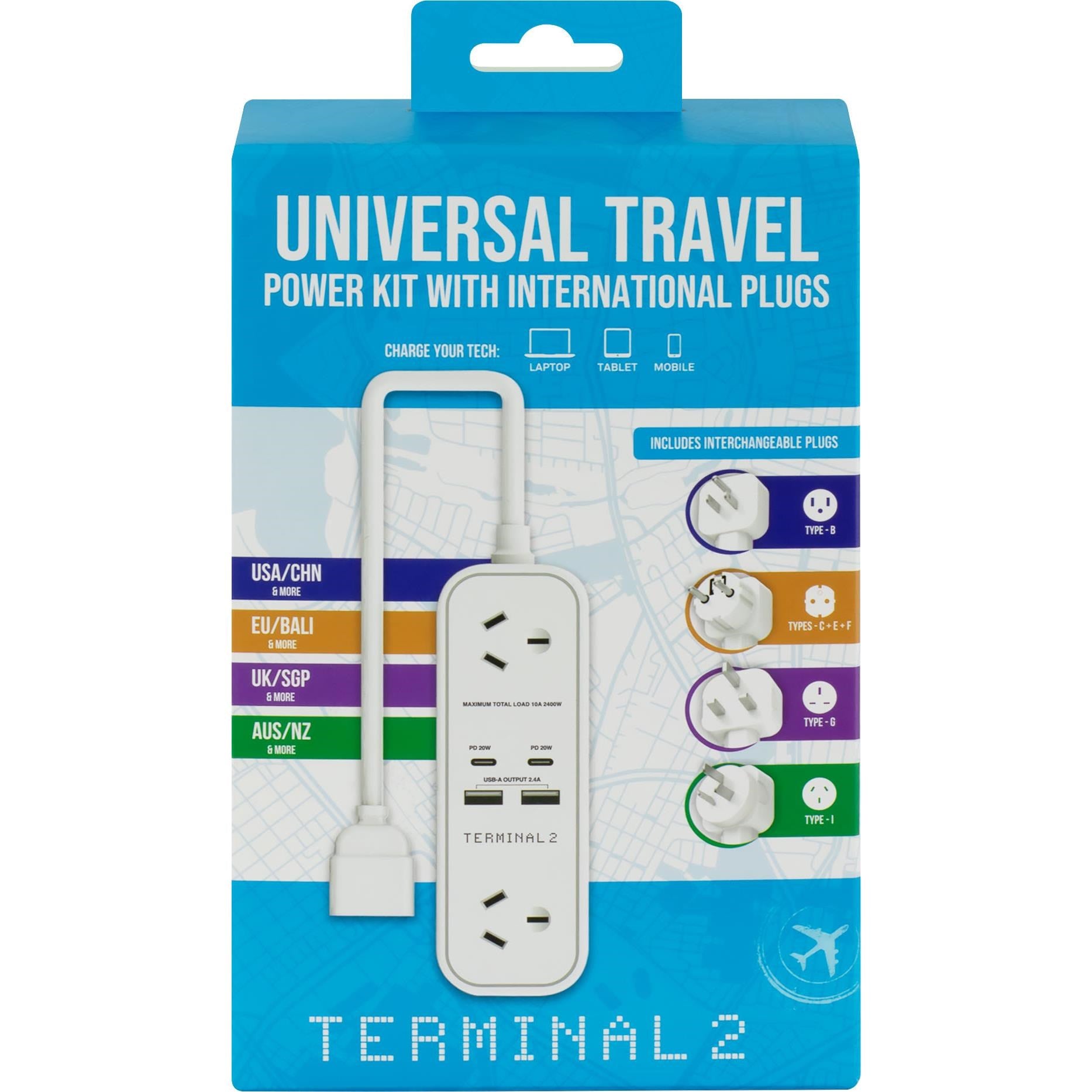 Terminal 2 Universal Portable Power Kit 4 USB PD 20W 1.5m