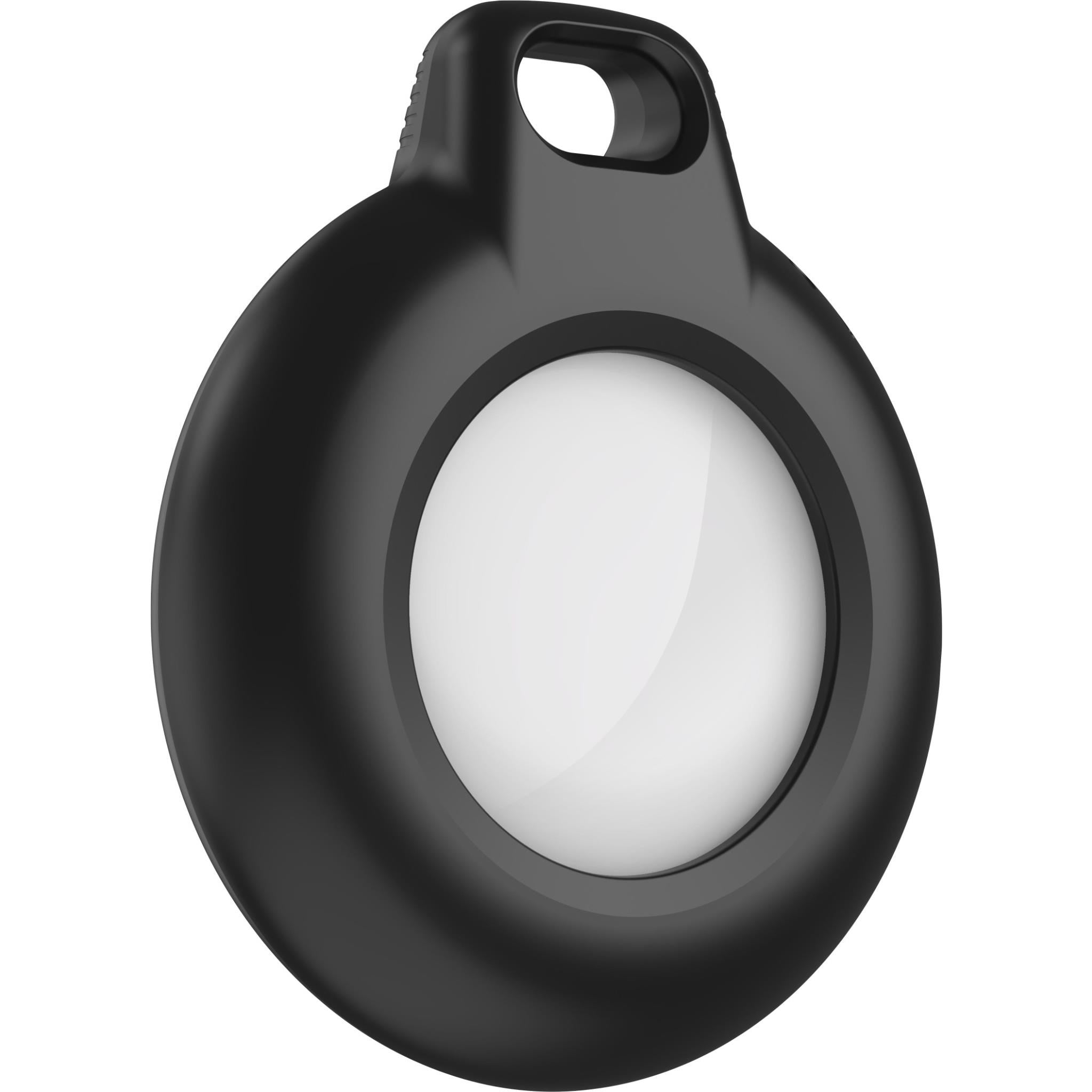 Belkin Waterproof Secure AirTag Holder with Key Ring (Black) [2 Pack]