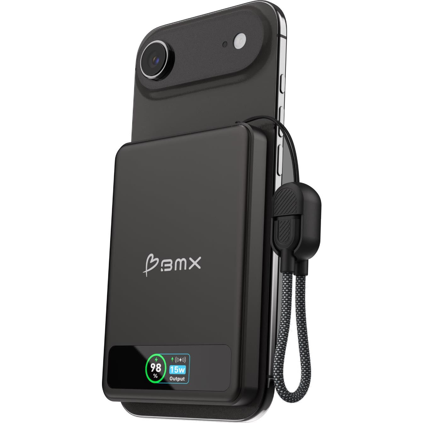 BMX SolidSafe 5K Semi-Solid-State Magnetic Power Bank (Black)