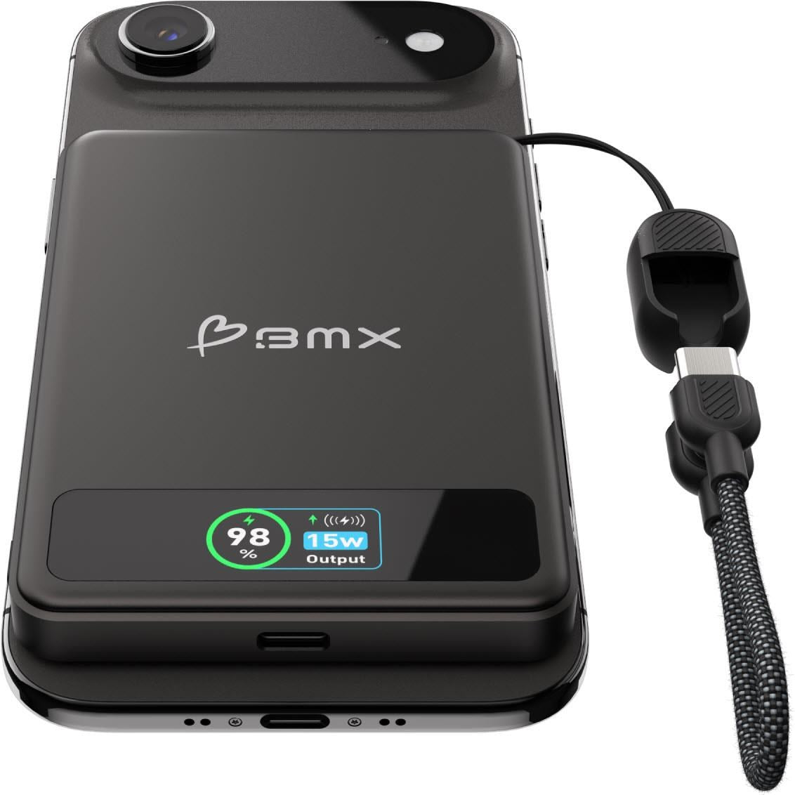 BMX SolidSafe 5K Semi-Solid-State Magnetic Power Bank (Black)
