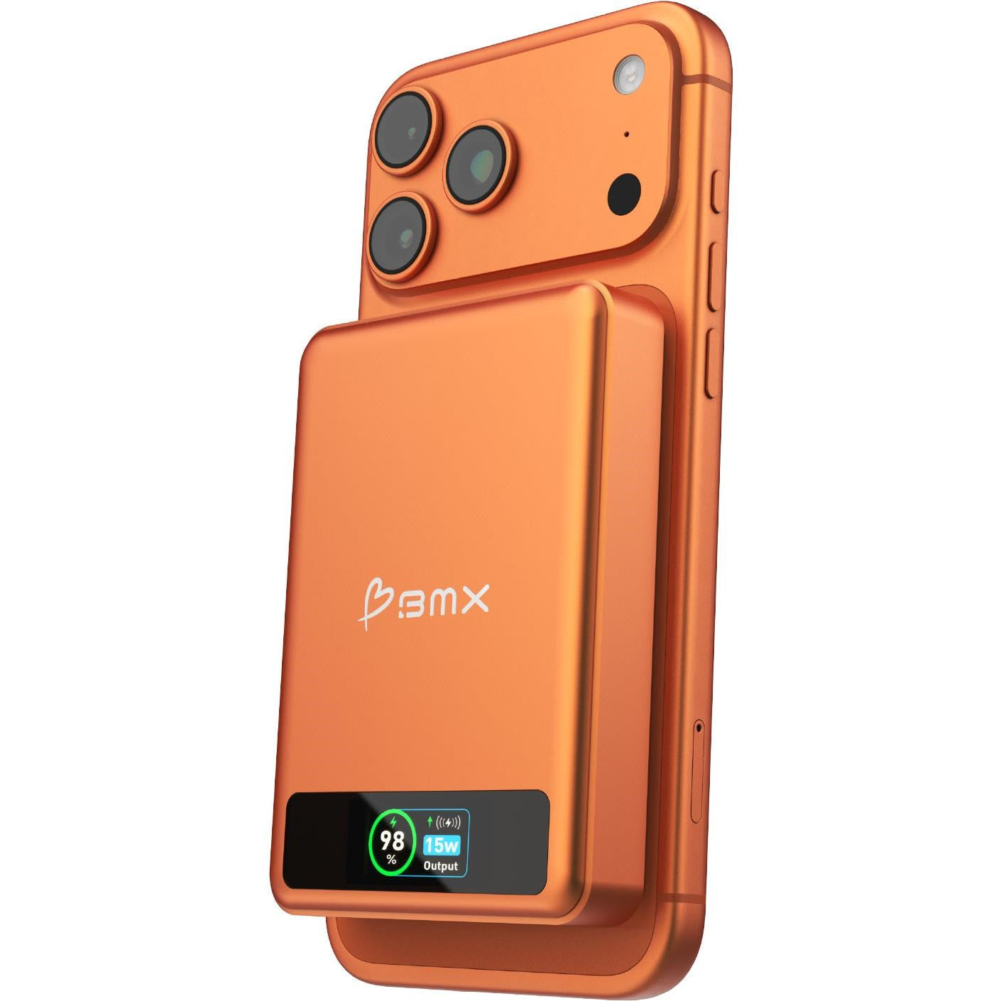 BMX SolidSafe 10K Semi-Solid-State Magnetic Power Bank (Orange)