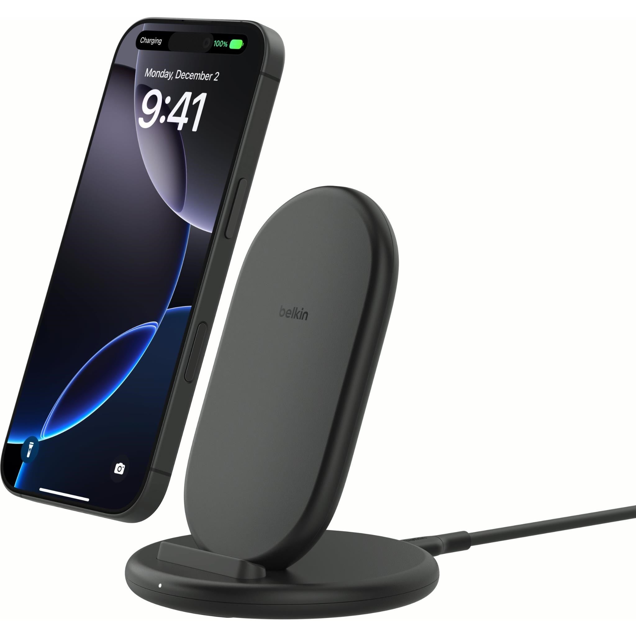 Belkin BoostCharge Wireless Charging Stand 15W (Black)