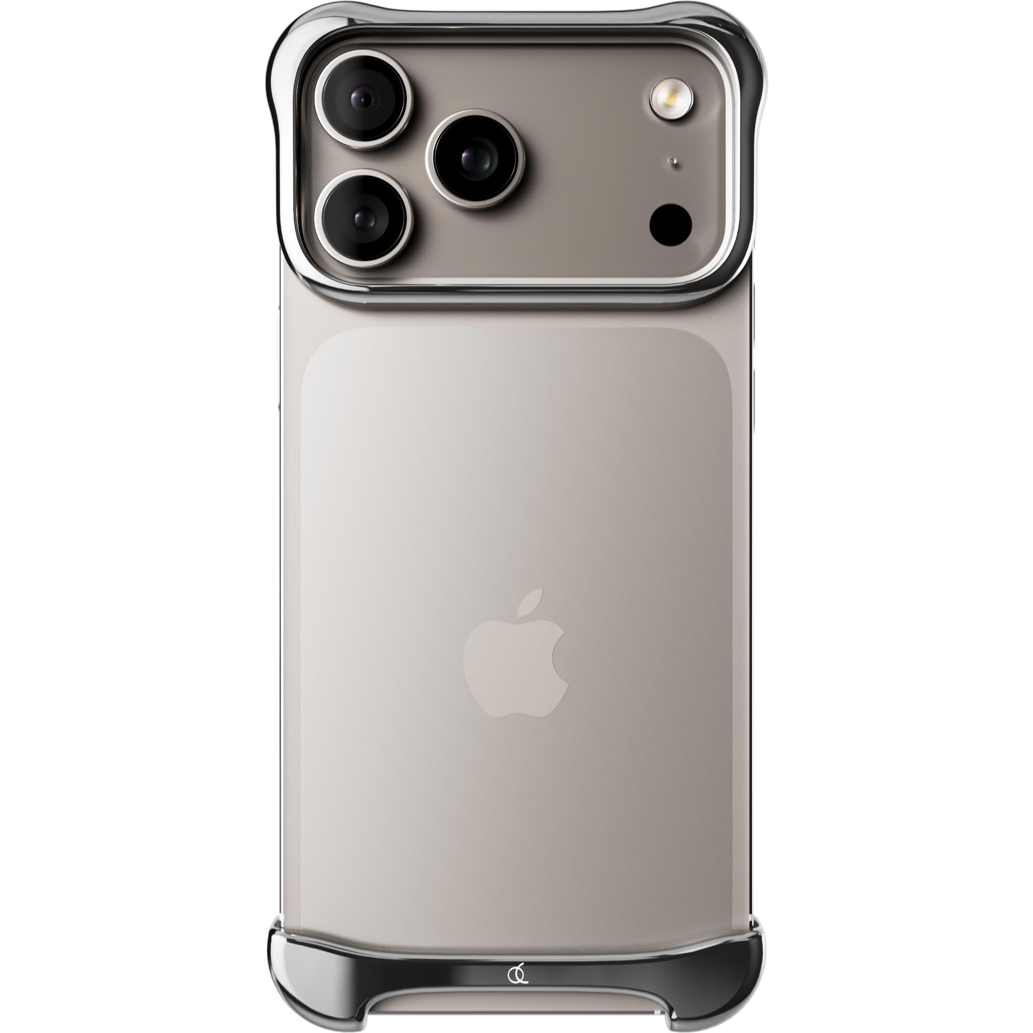 Arc Pulse iPhone 17 Pro Max Aluminium Protector (Polished Silver)