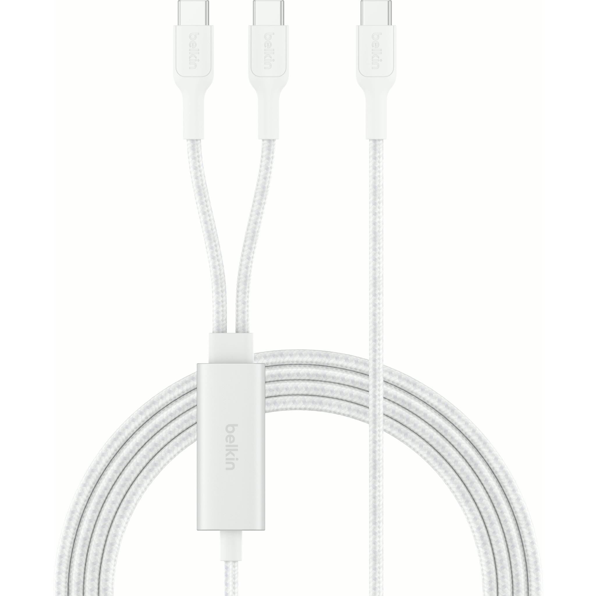 Belkin BoostCharge Pro 140W Dual USB-C to C Cable 1.5m (White)