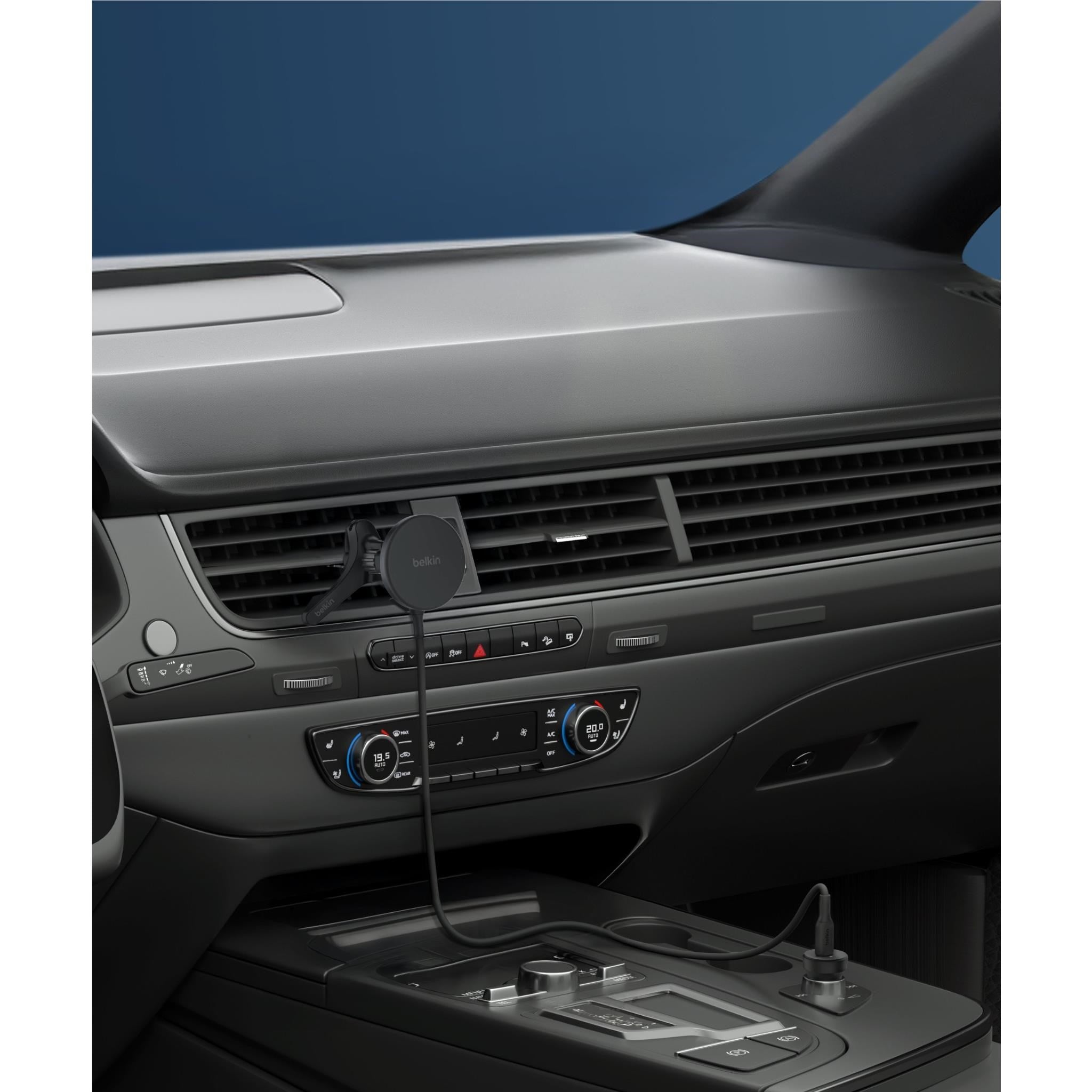 Belkin Qi2 15W Wireless In-Car Vent Mount Charger
