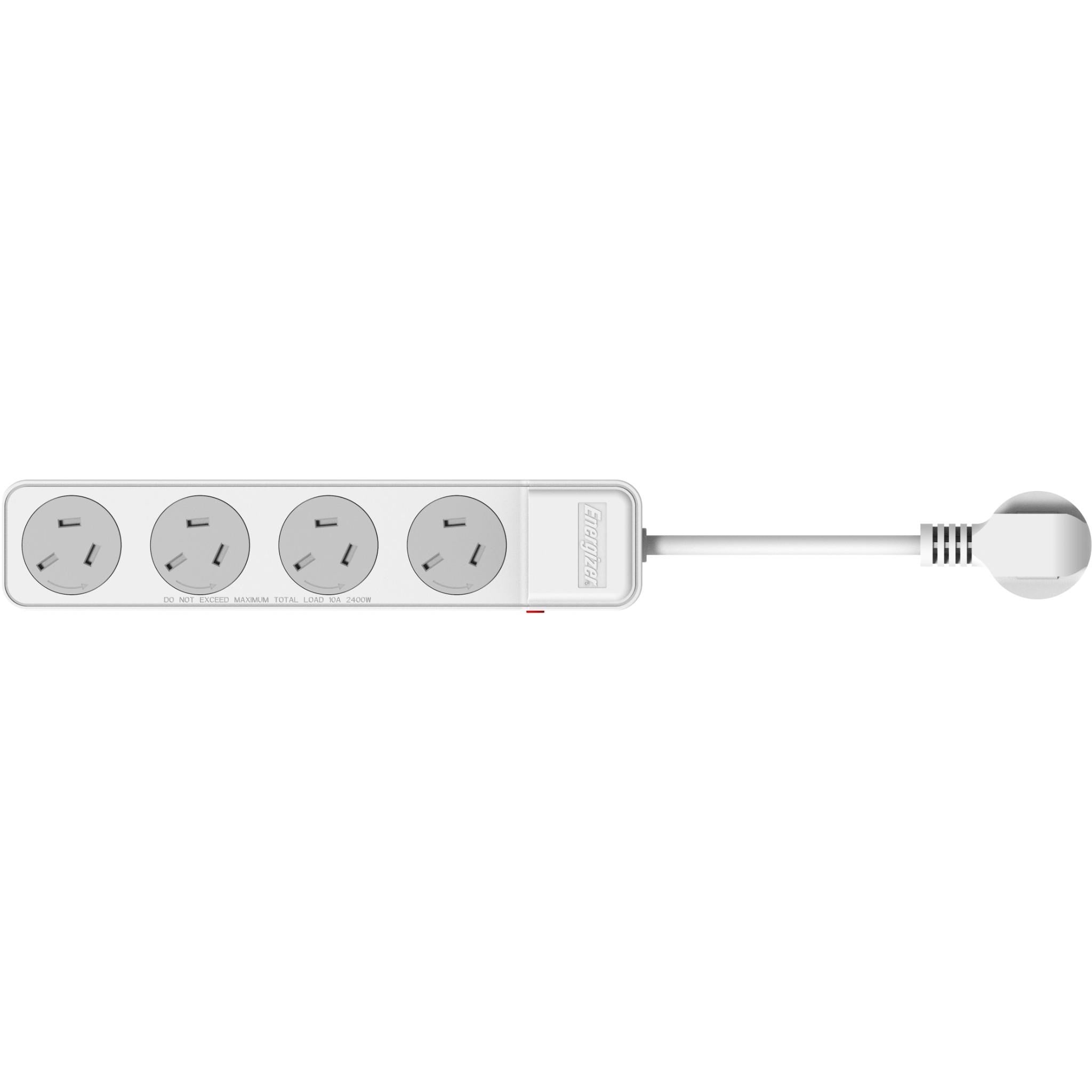 Energizer 4 Outlet Power Board (2 Pack)