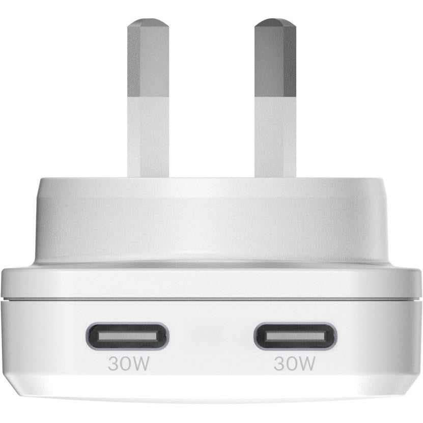 Cygnett ChargePlus Dual USB-C Slim Wall Charger 30W