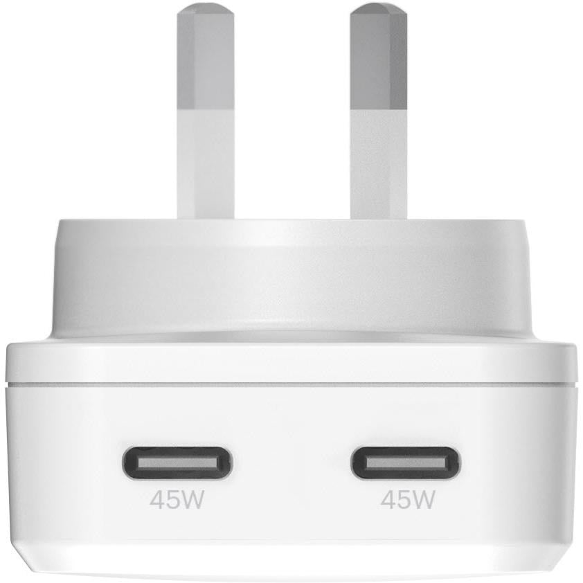 Cygnett ChargePlus Dual USB-C Slim Wall Charger 45W