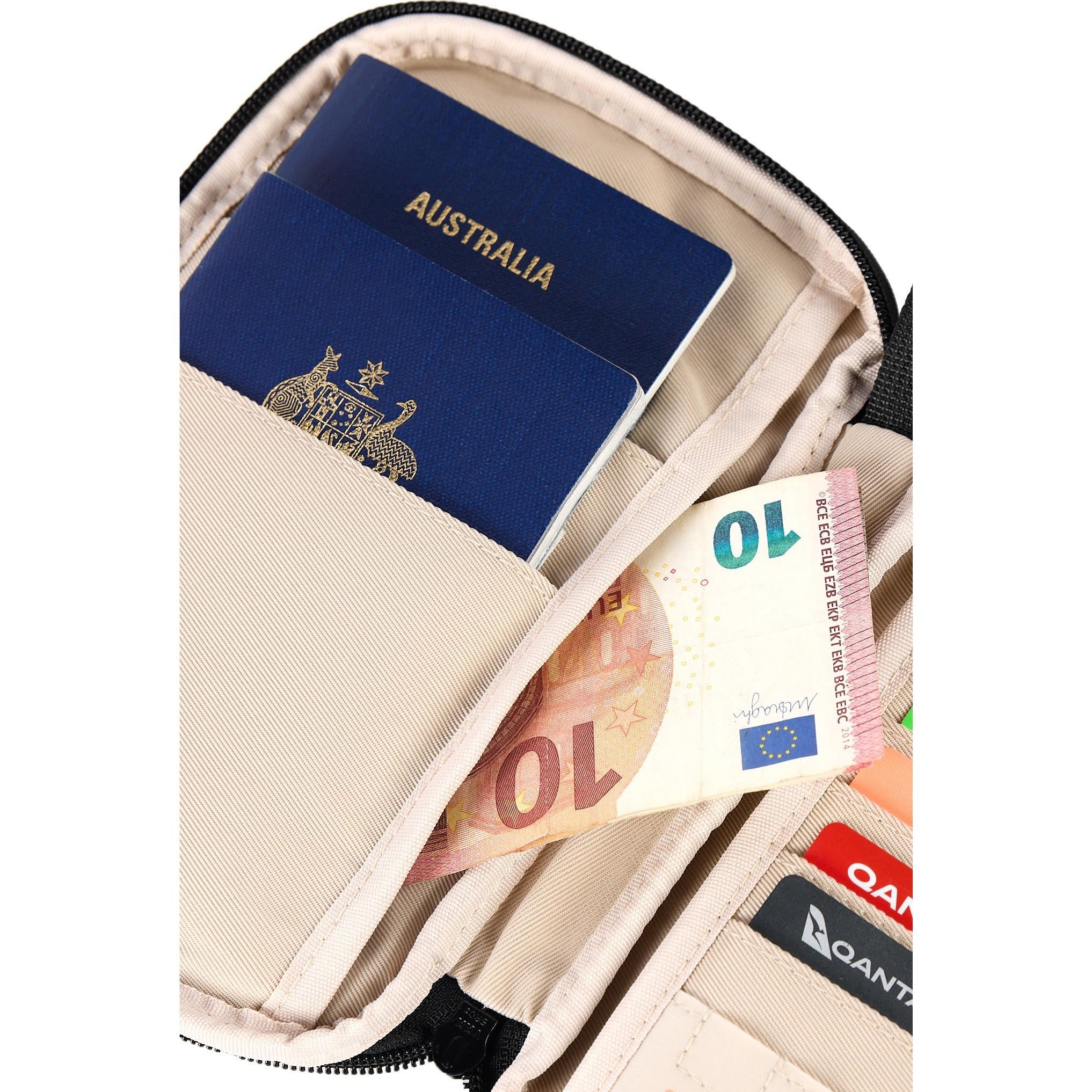 Cygnett Voyager Duo Passport Wallet (Charcoal)