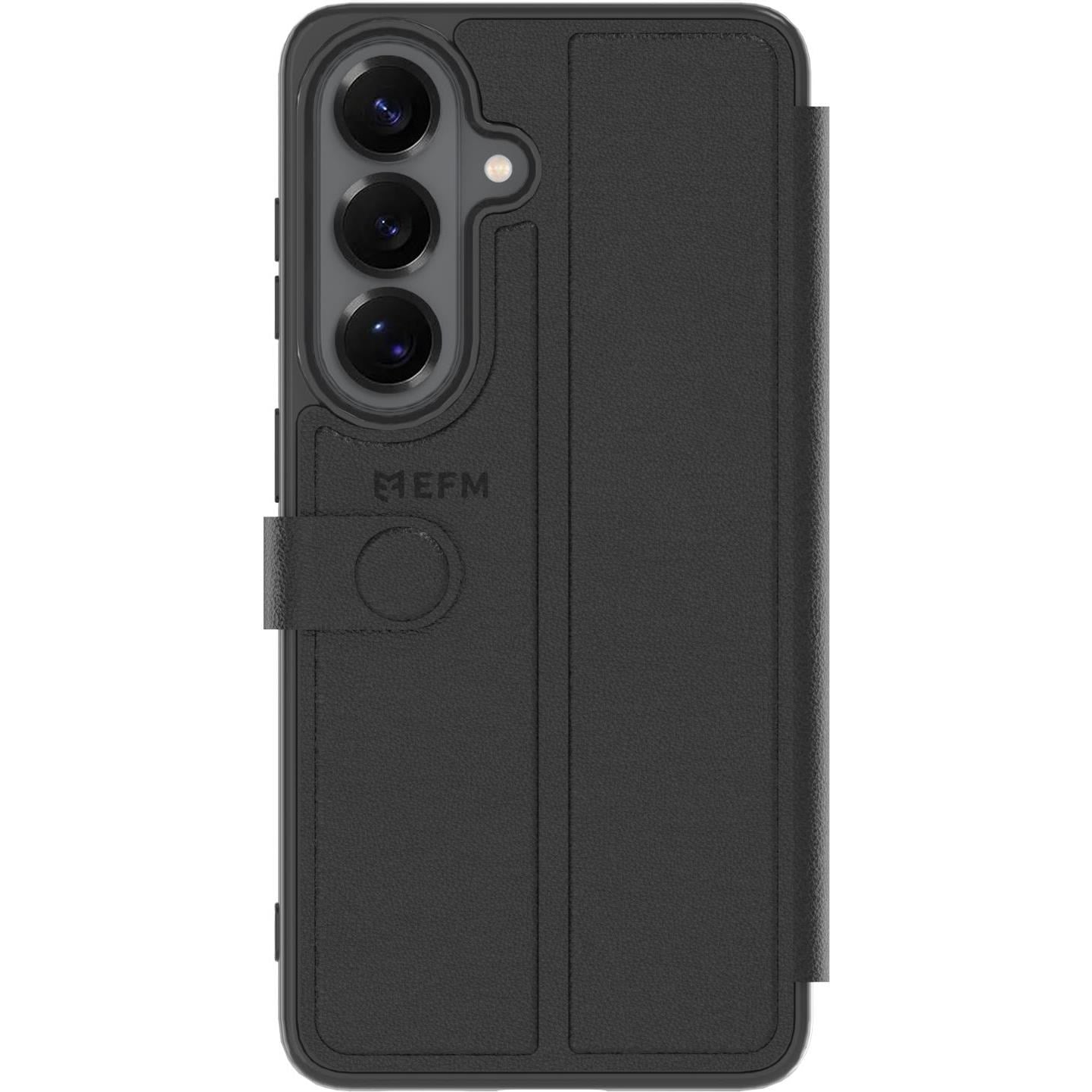 EFM Venice Wallet Case for Galaxy S26 (Black)