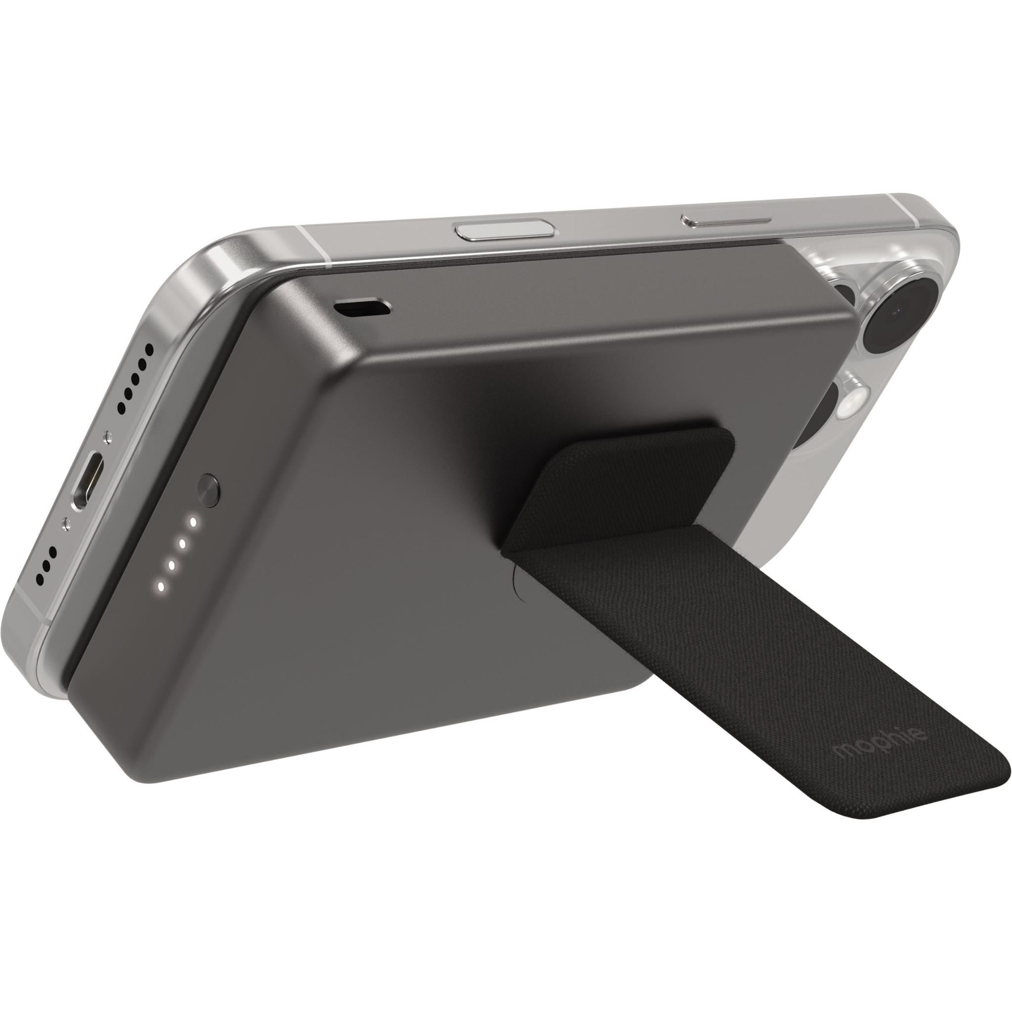 mophie Qi2 Wireless 10K PowerStation Mini with Stand (Black)