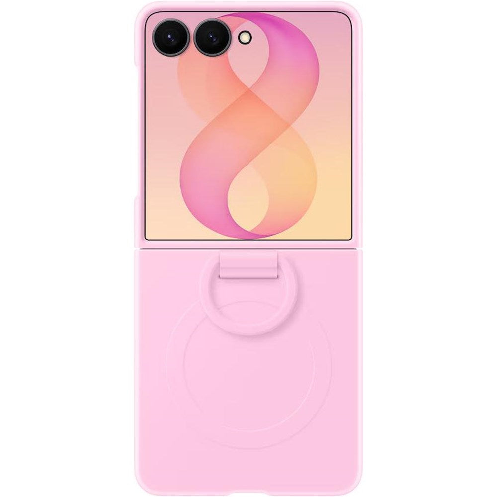 Samsung Silicone Ring Magnet Case for Galaxy Z Flip8 (Pink)